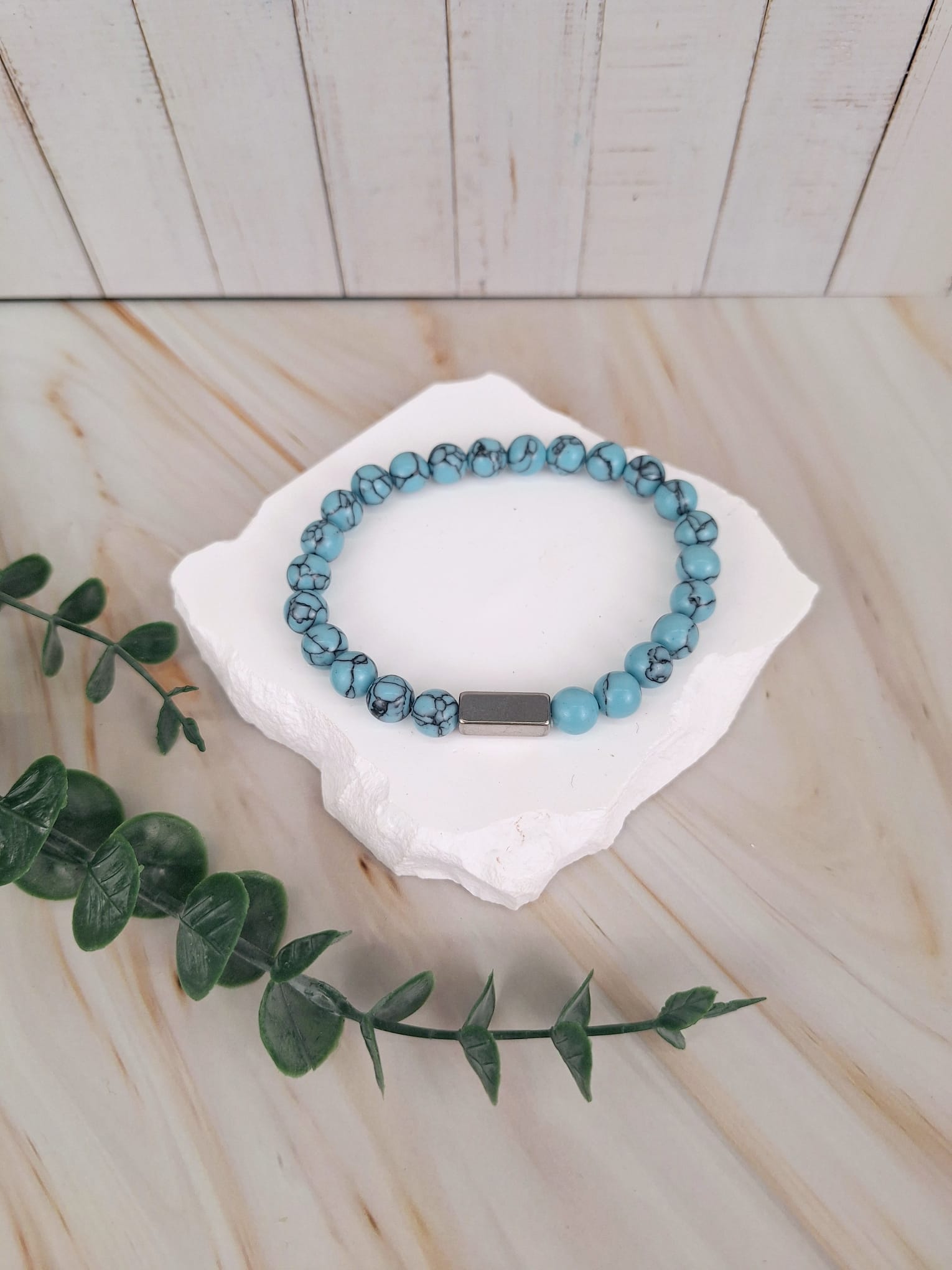 Steinarmband Edelstahl | Männerarmband | HAAR-ANKER