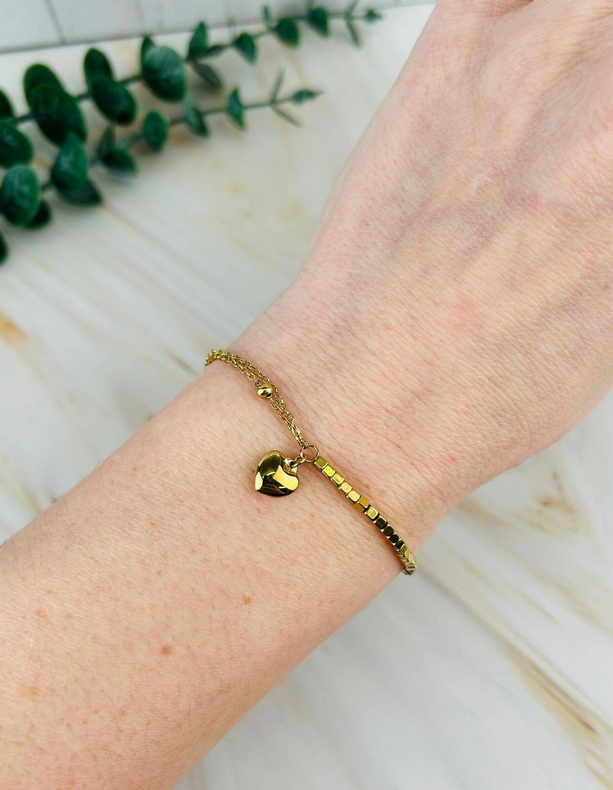 Armband 50/50 Herz| Armband | HAAR-ANKER