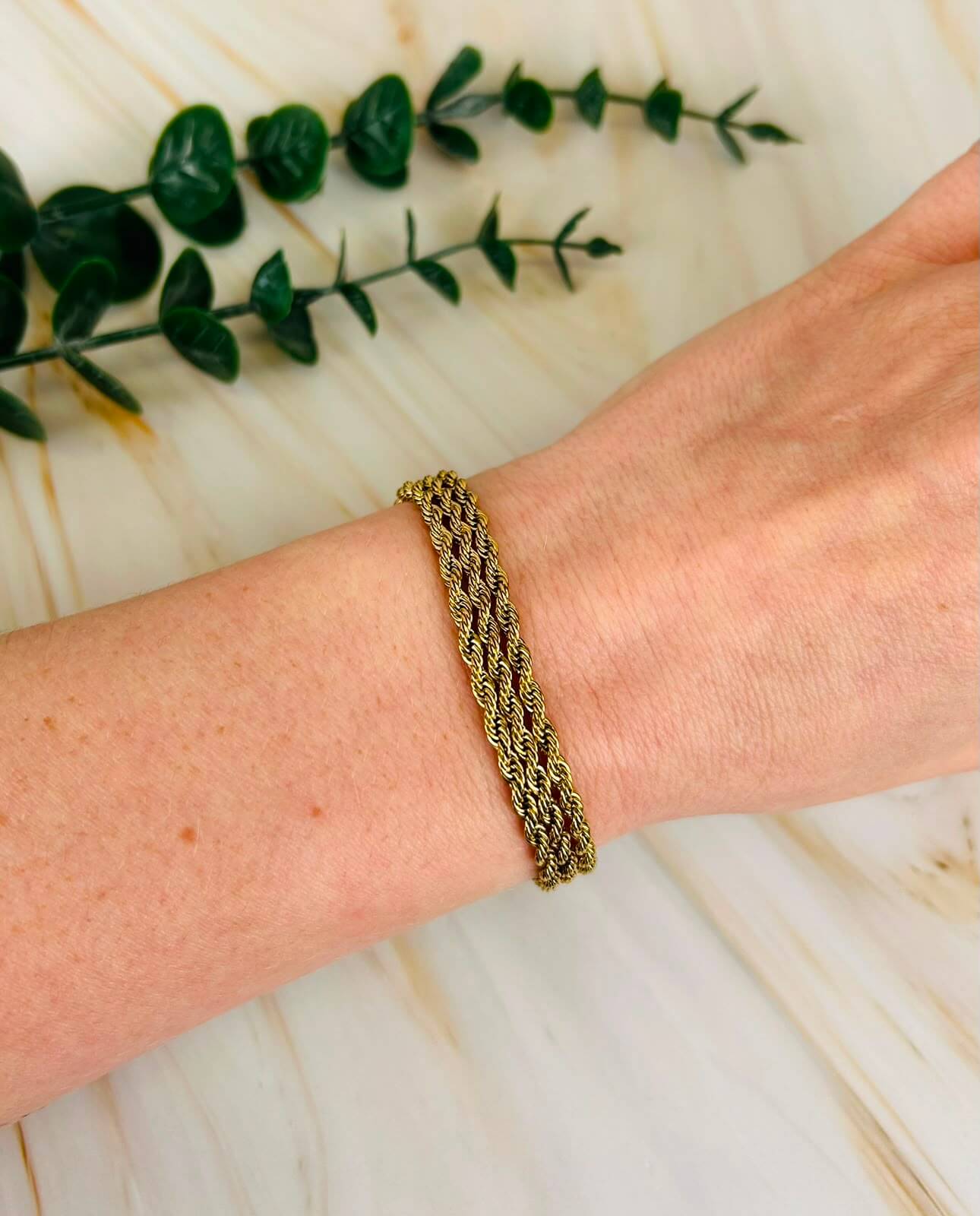 3er Armband geflochten | Armband Nr. 47 - HAAR-ANKER