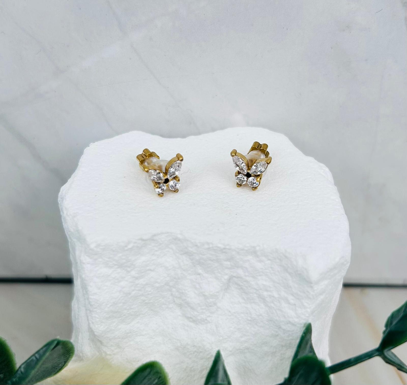 'Schmetterling' Gold | Ohrringe Nr. 33