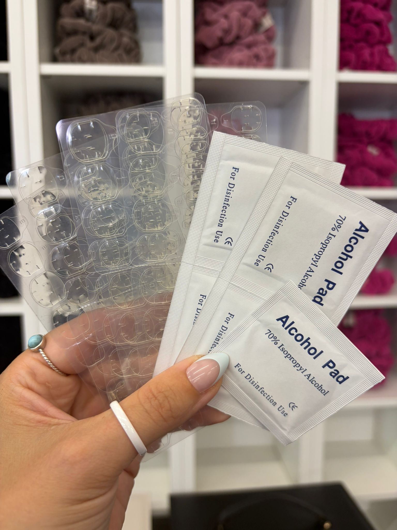 5er Klebe & Alkohol Pads | Press On