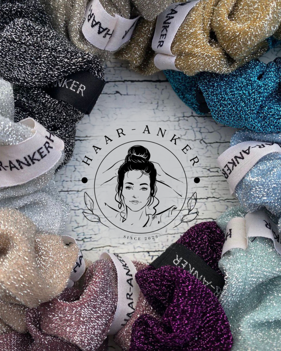 Glitzer Jersey | Scrunchie