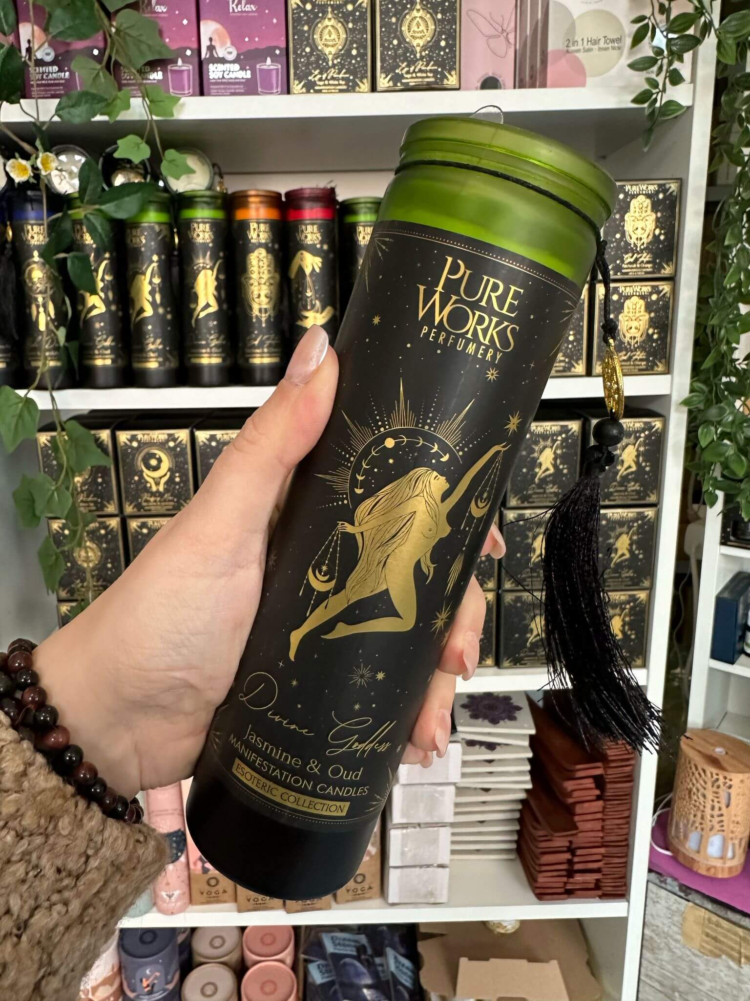 Divine Goddes Lang | Manifestationskerze // HAAR-ANKER