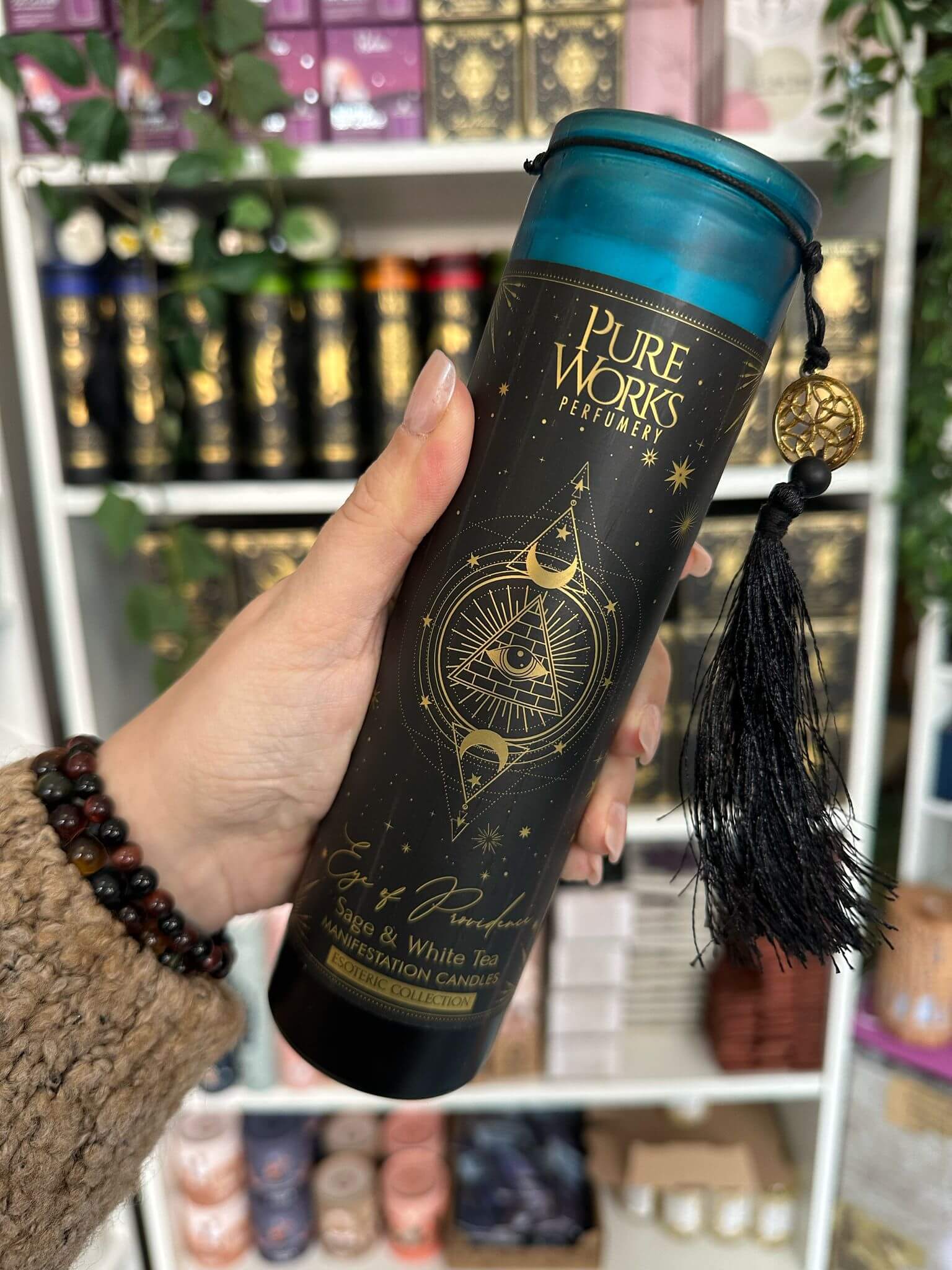 Eye of Providence Lang | Manifestationskerze // HAAR-ANKER