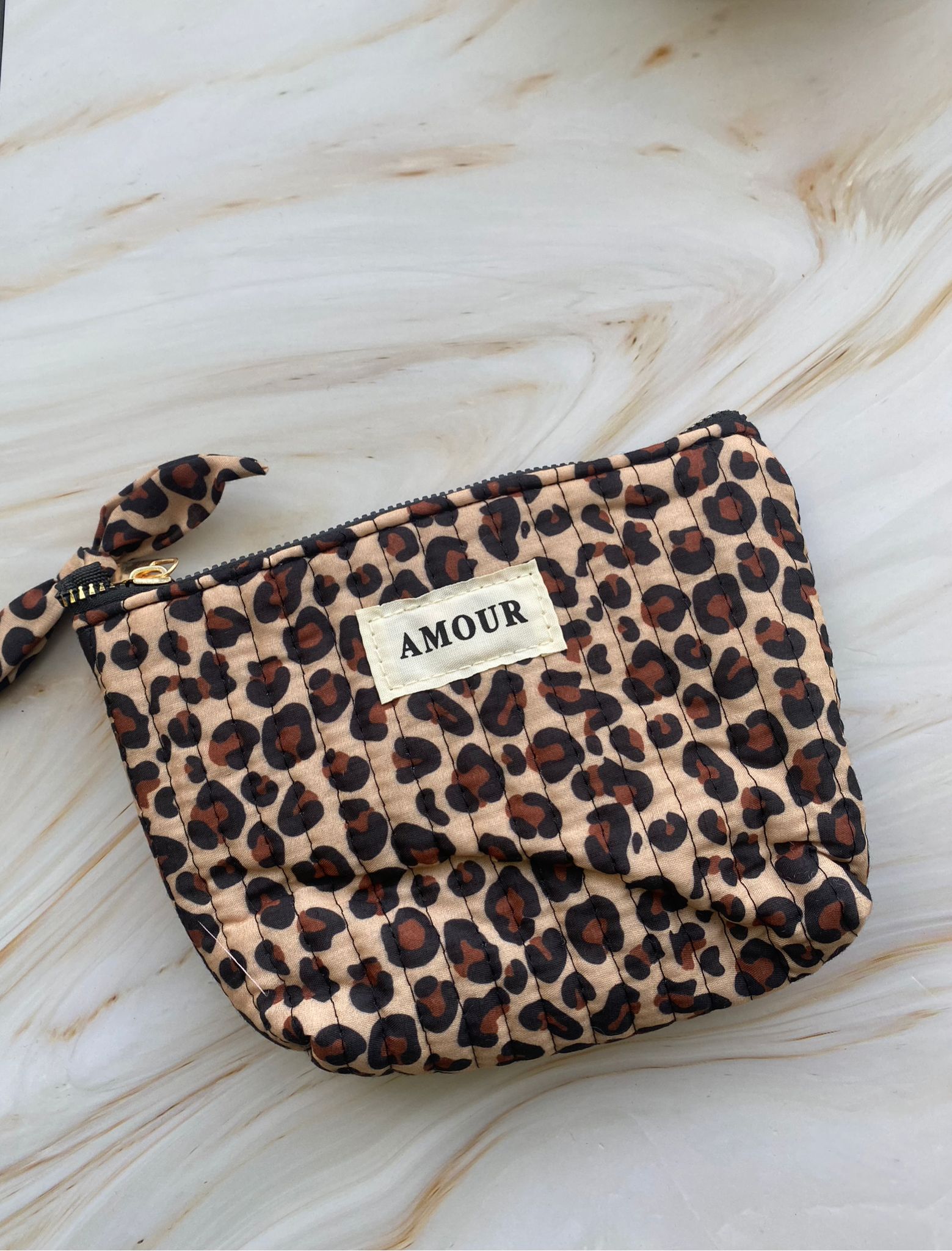 Kosmetiktasche 'Leo' Braun-Beige | Tasche | HAAR-ANKER