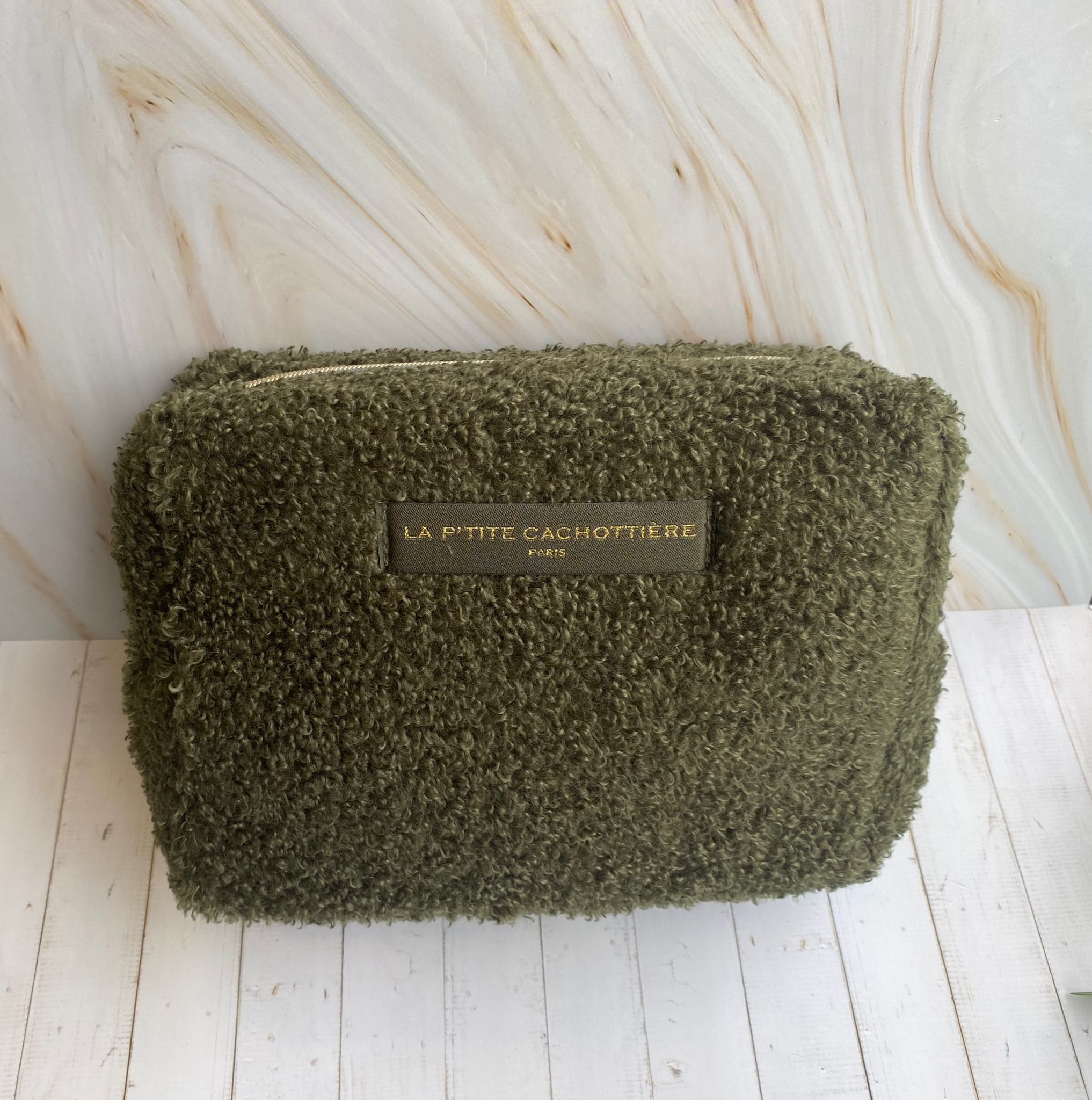 Kosmetiktasche Teddy Plüsch | Tasche | HAAR-ANKER