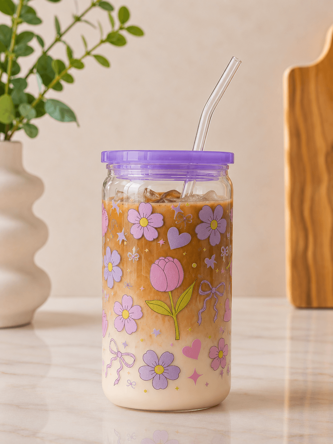 Lilac Bloom - Clear | Trinkglas | HAAR-ANKER