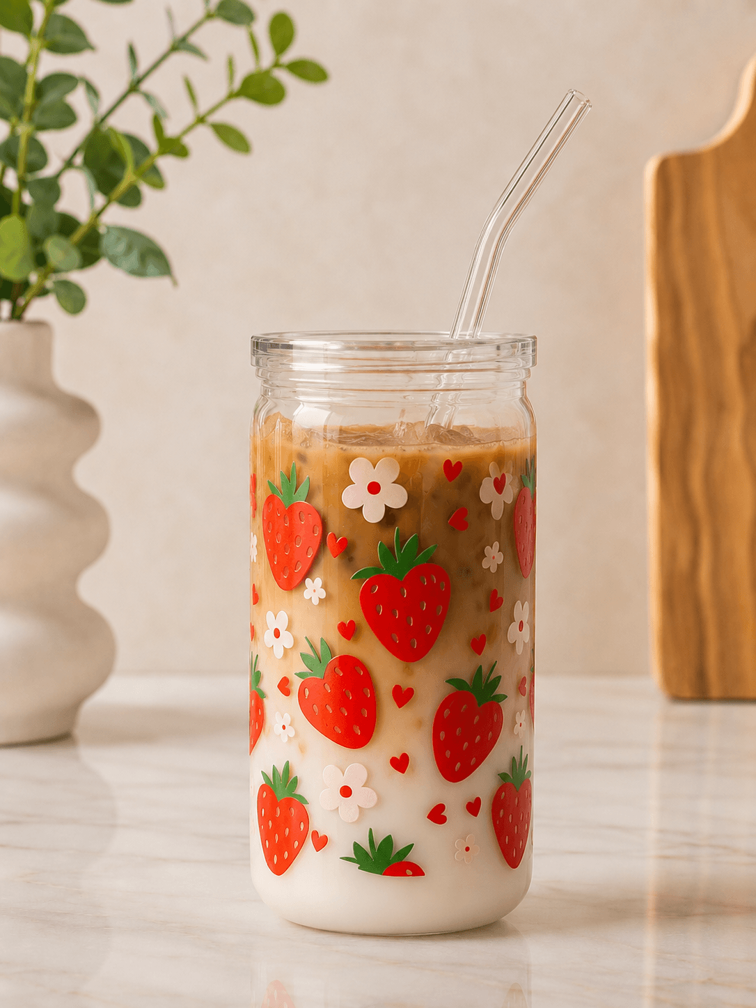 Strawberry Fields - Clear | Trinkglas | HAAR-ANKER