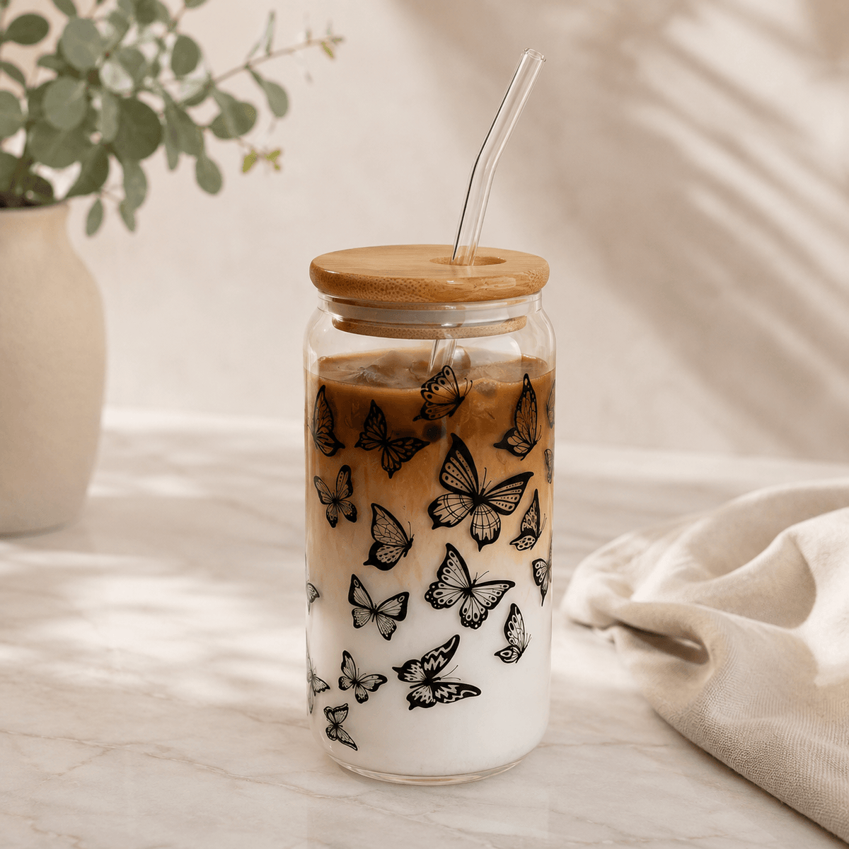 Butterfly - Clear | Trinkglas - HAAR-ANKER