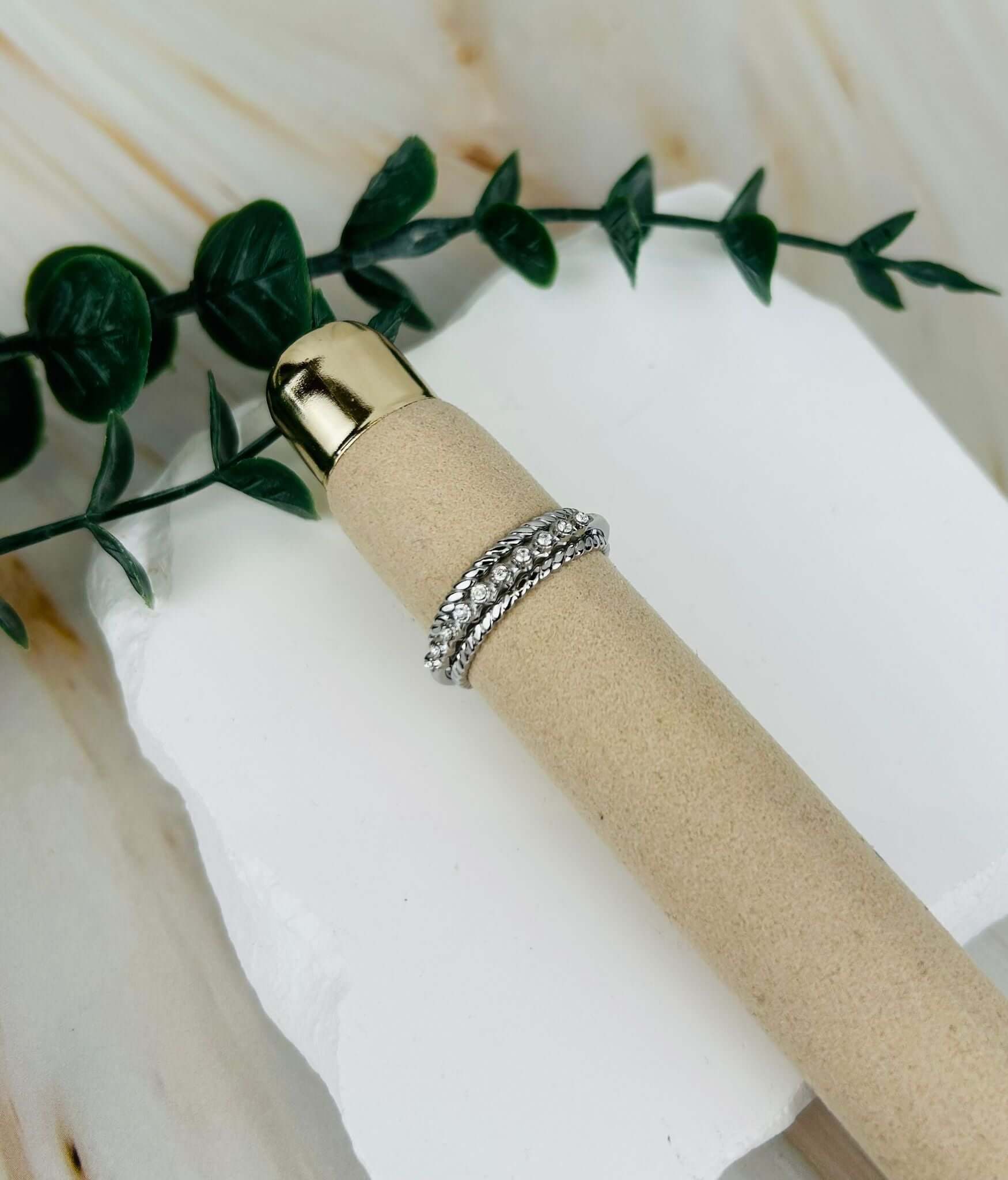 Ring dreireihig Edelstahl | Ring – HAAR-ANKER