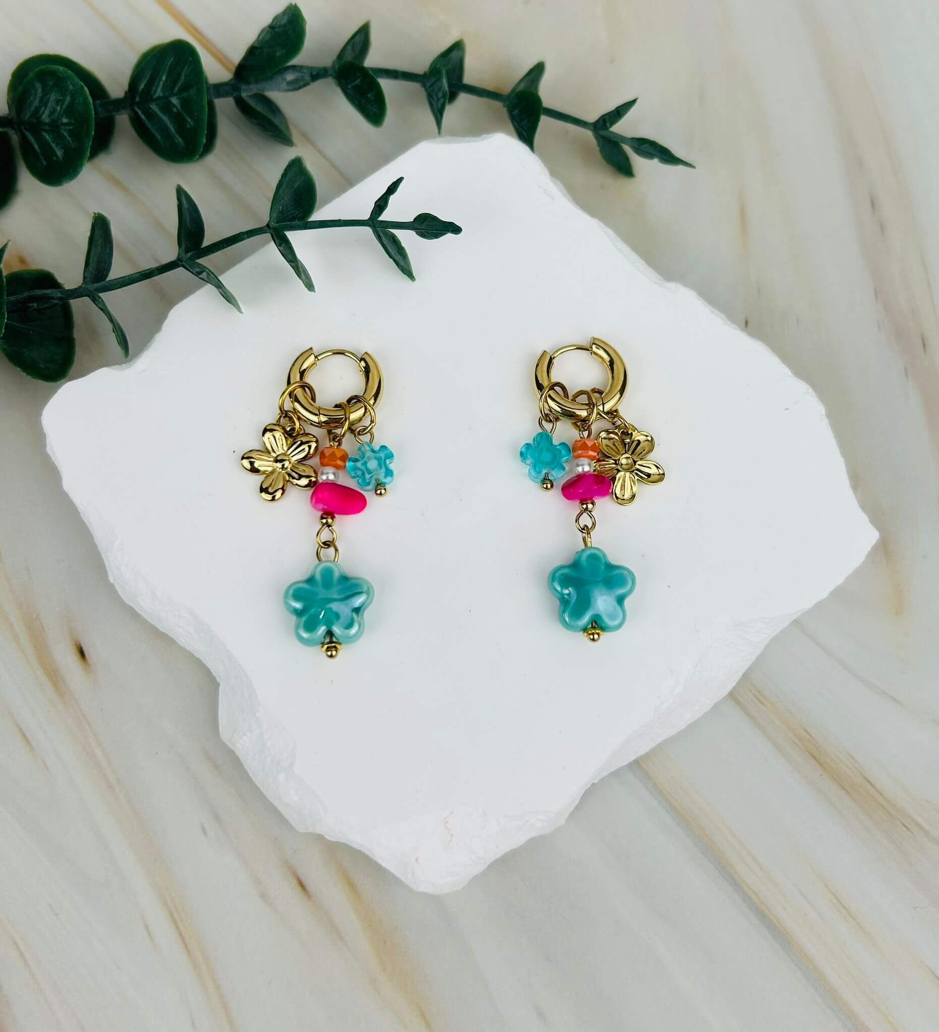 Blaue Blüten | Ohrringe 9 – HAAR-ANKER