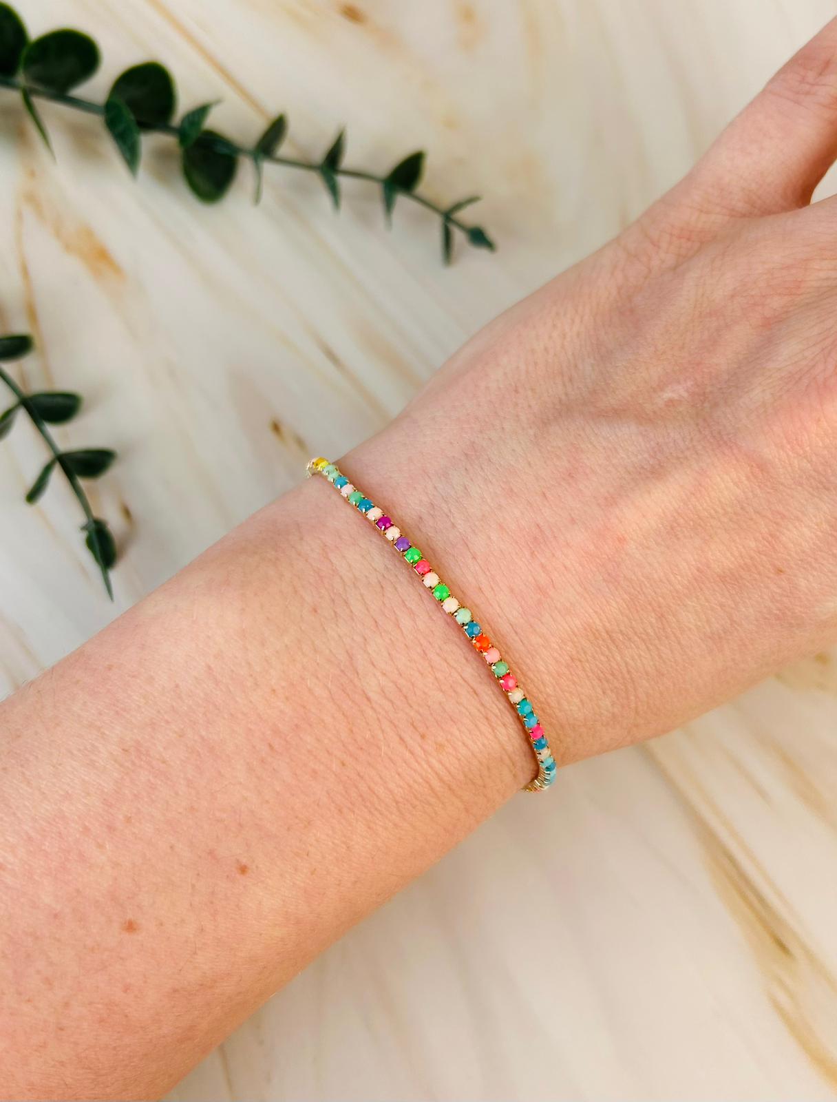 Armband mit bunten kleine Steinen | Armband Nr. 32