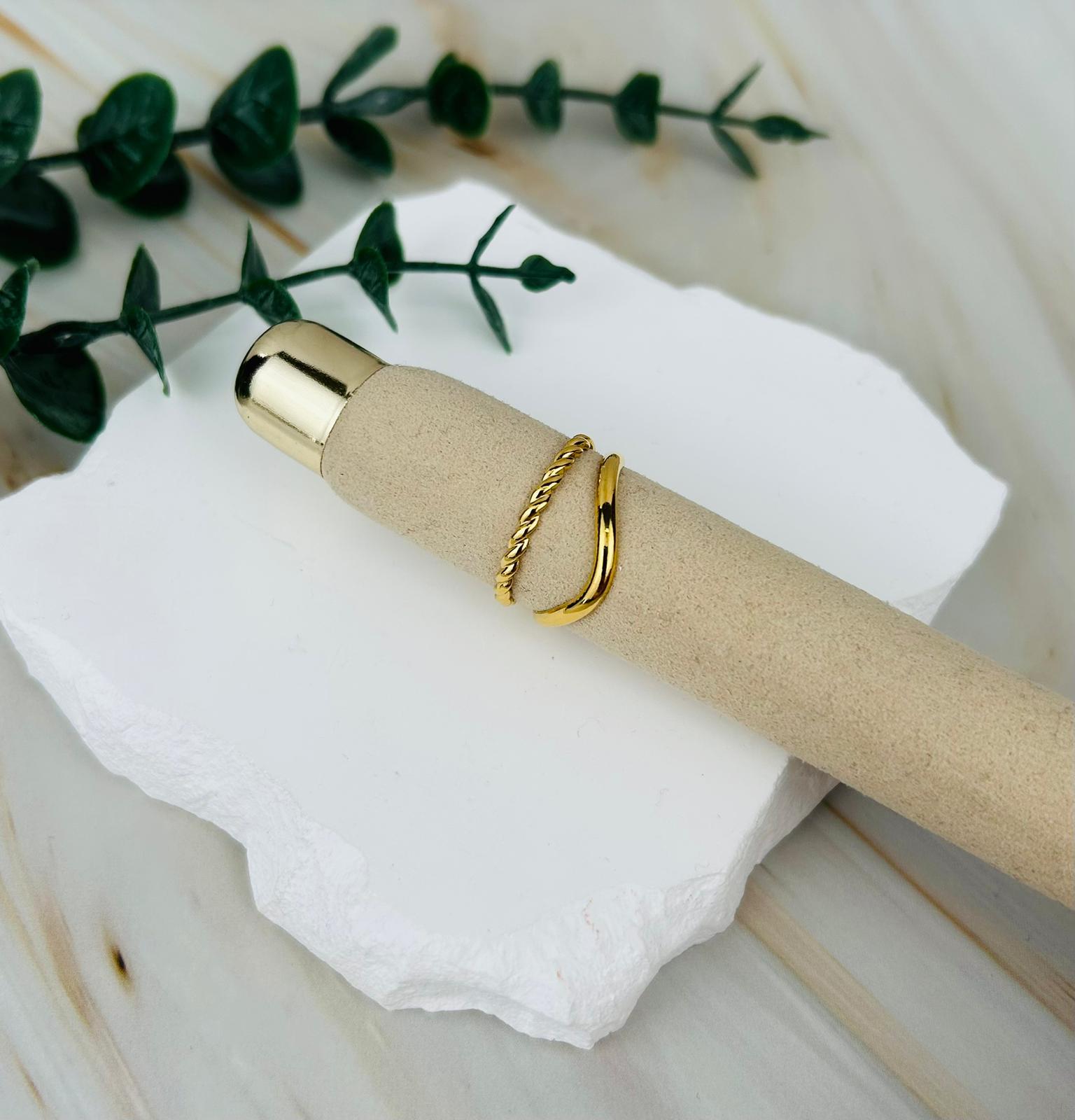 Doppelring vergoldet | Ring Nr. 1