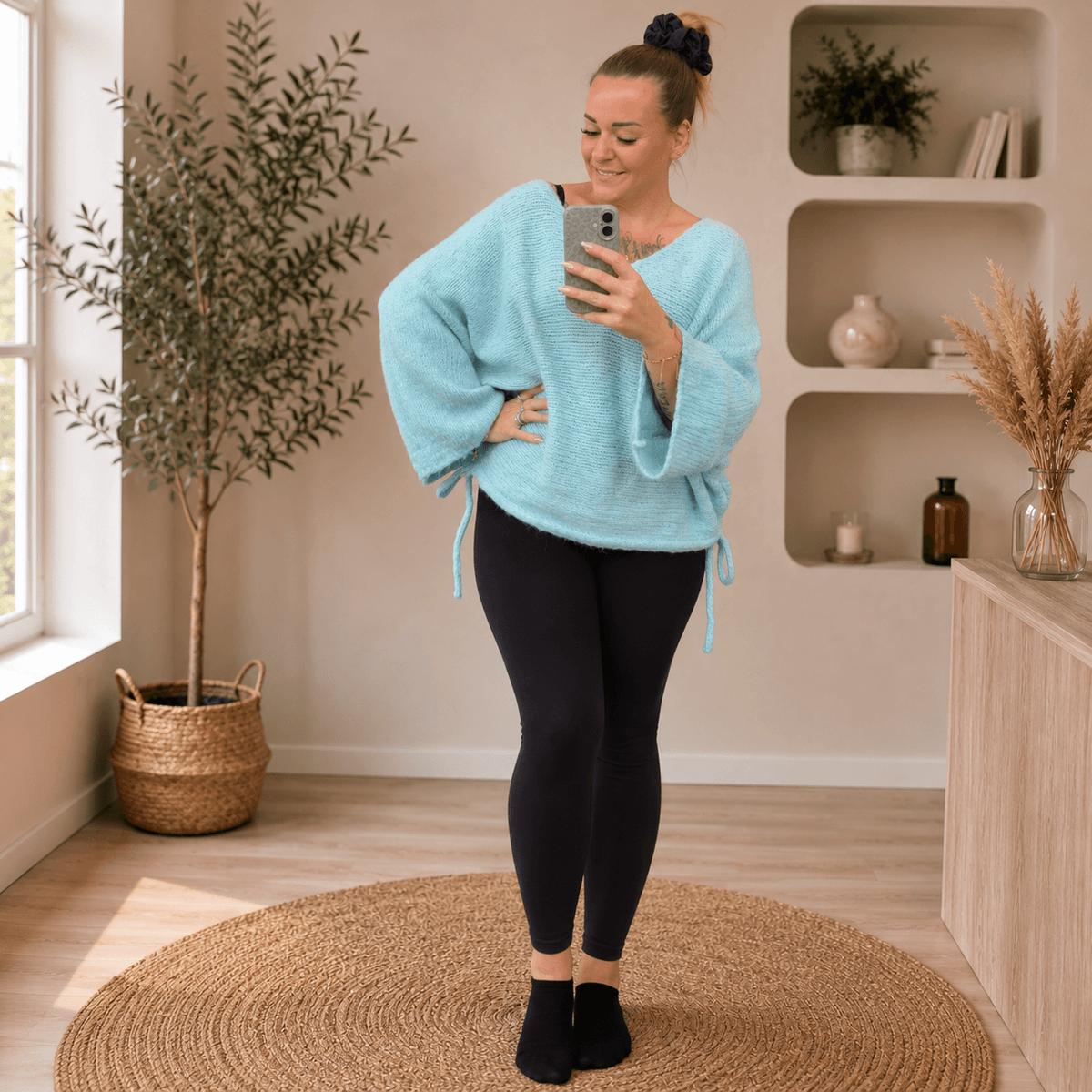 Strick-Oberteil mit Trompetenärmel | Pullover - HAAR-ANKER