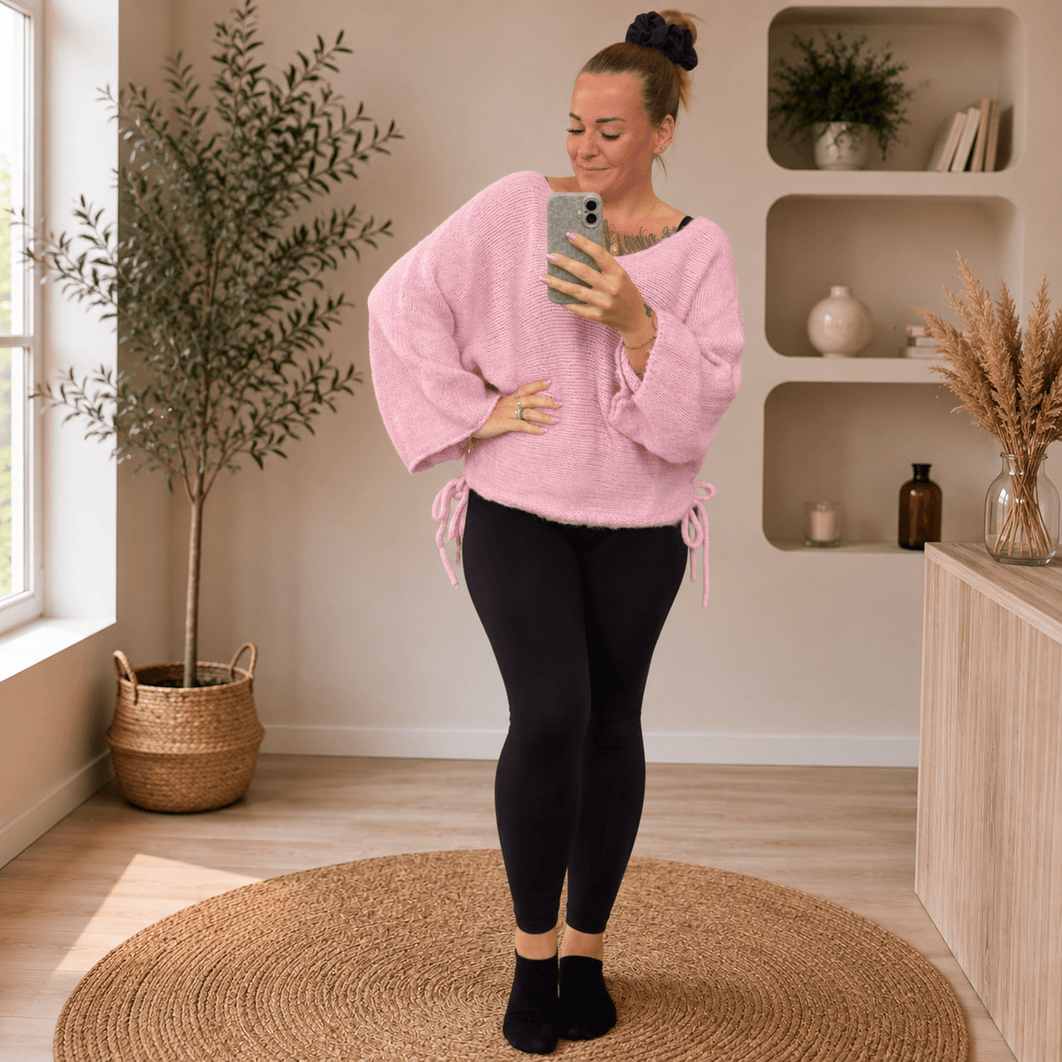 Strick-Oberteil mit Trompetenärmel | Pullover - HAAR-ANKER