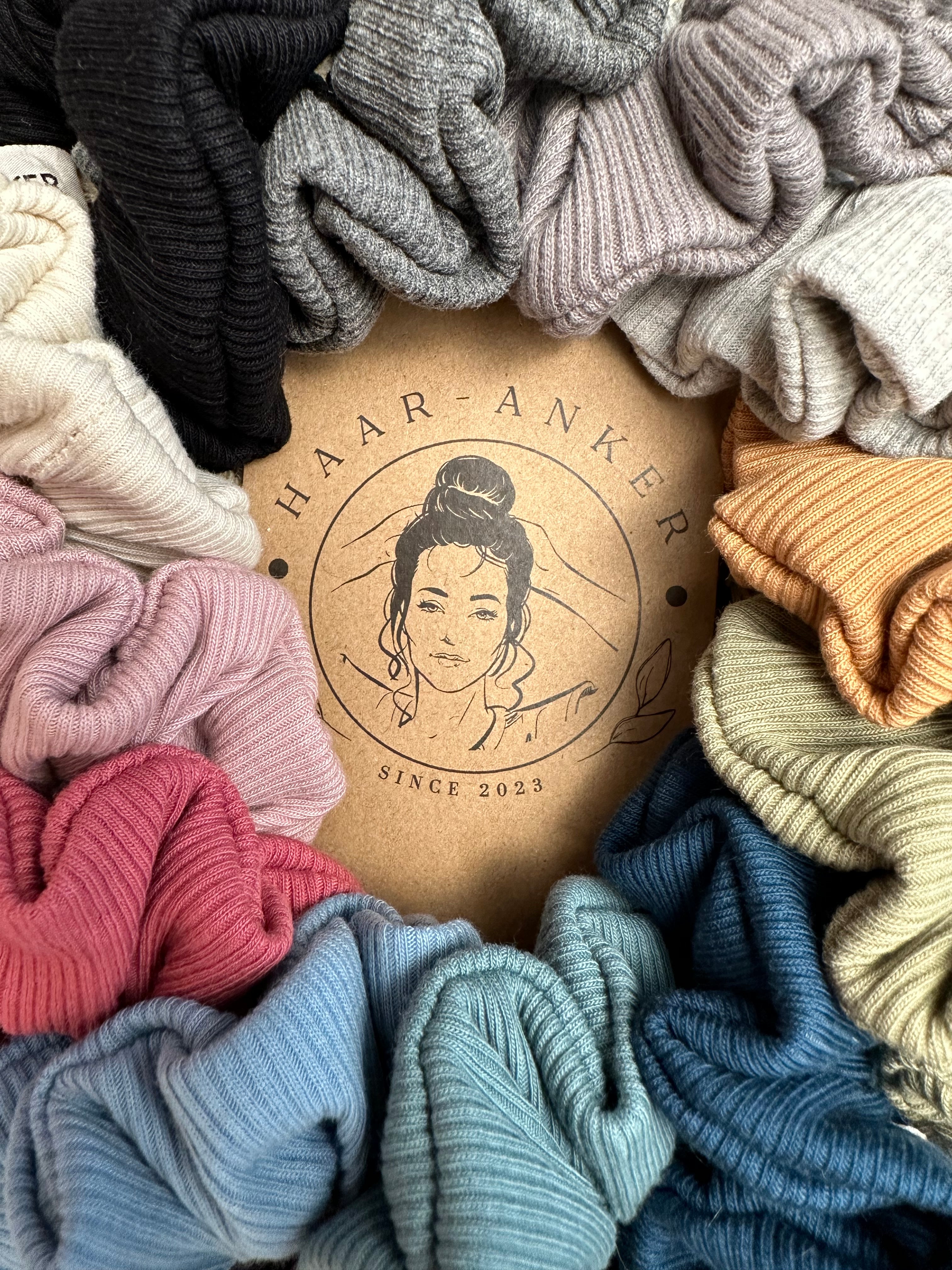 Rippjersey | Scrunchie // HAAR-ANKER