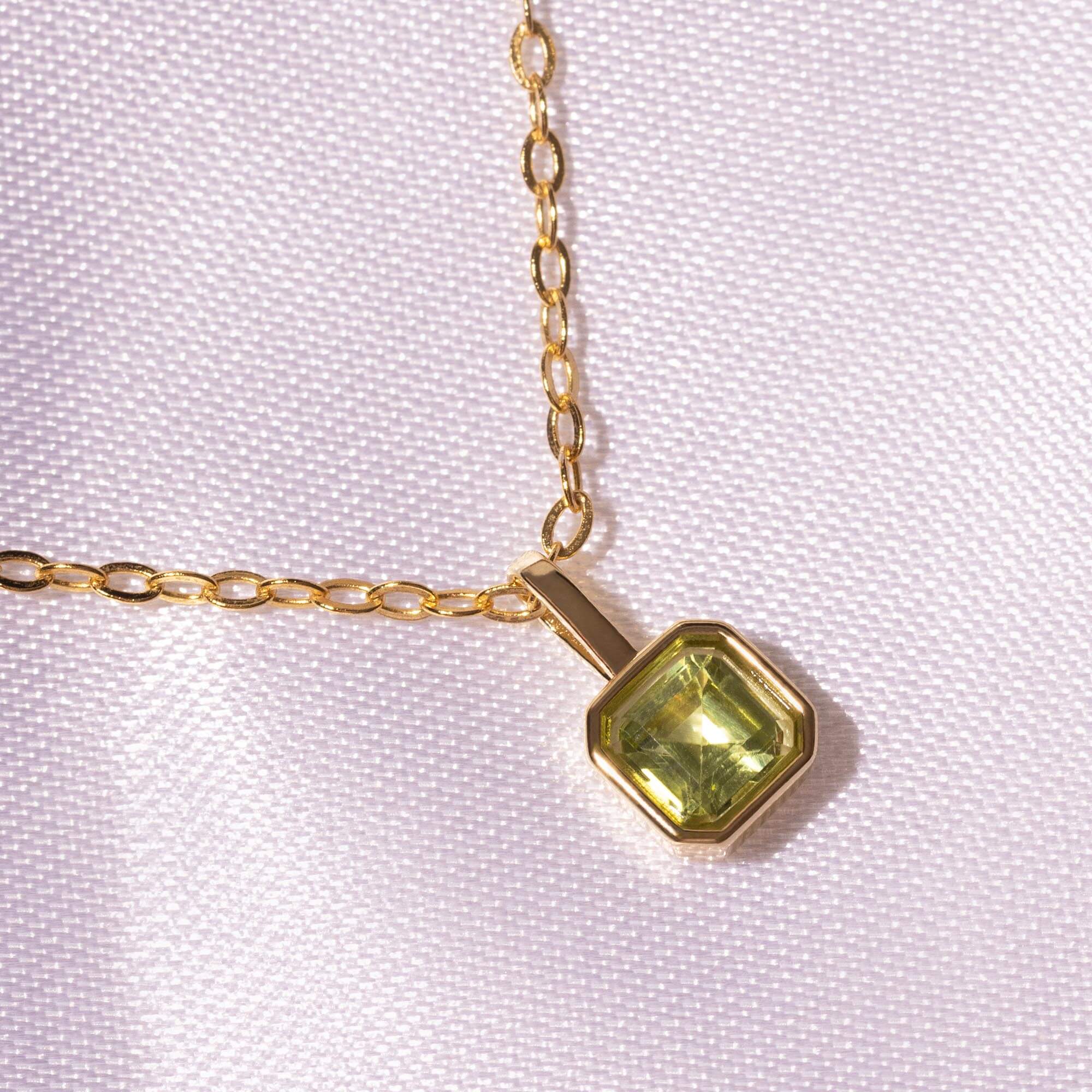 Geburtssteine Quadrat Gold | Charms / HAAR-ANKER