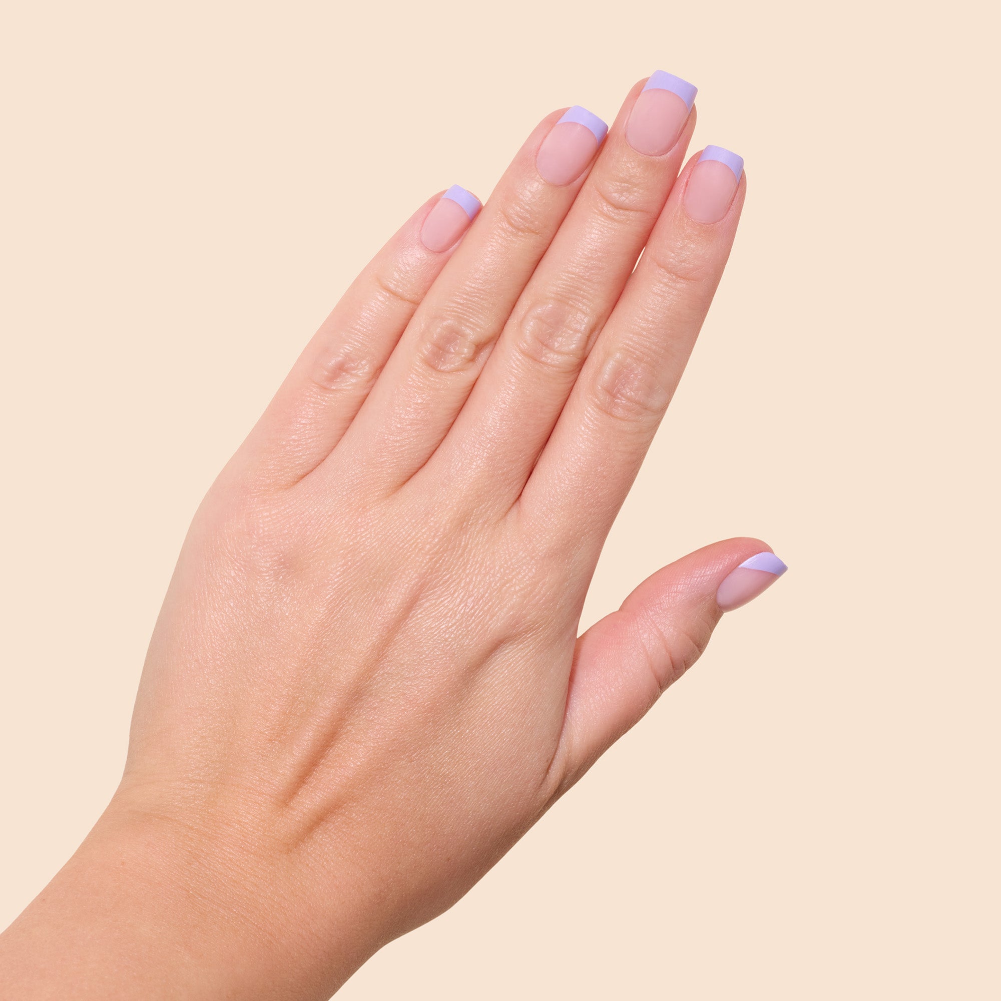 'Lavender French' Soft Gel Press Ons | Short Square