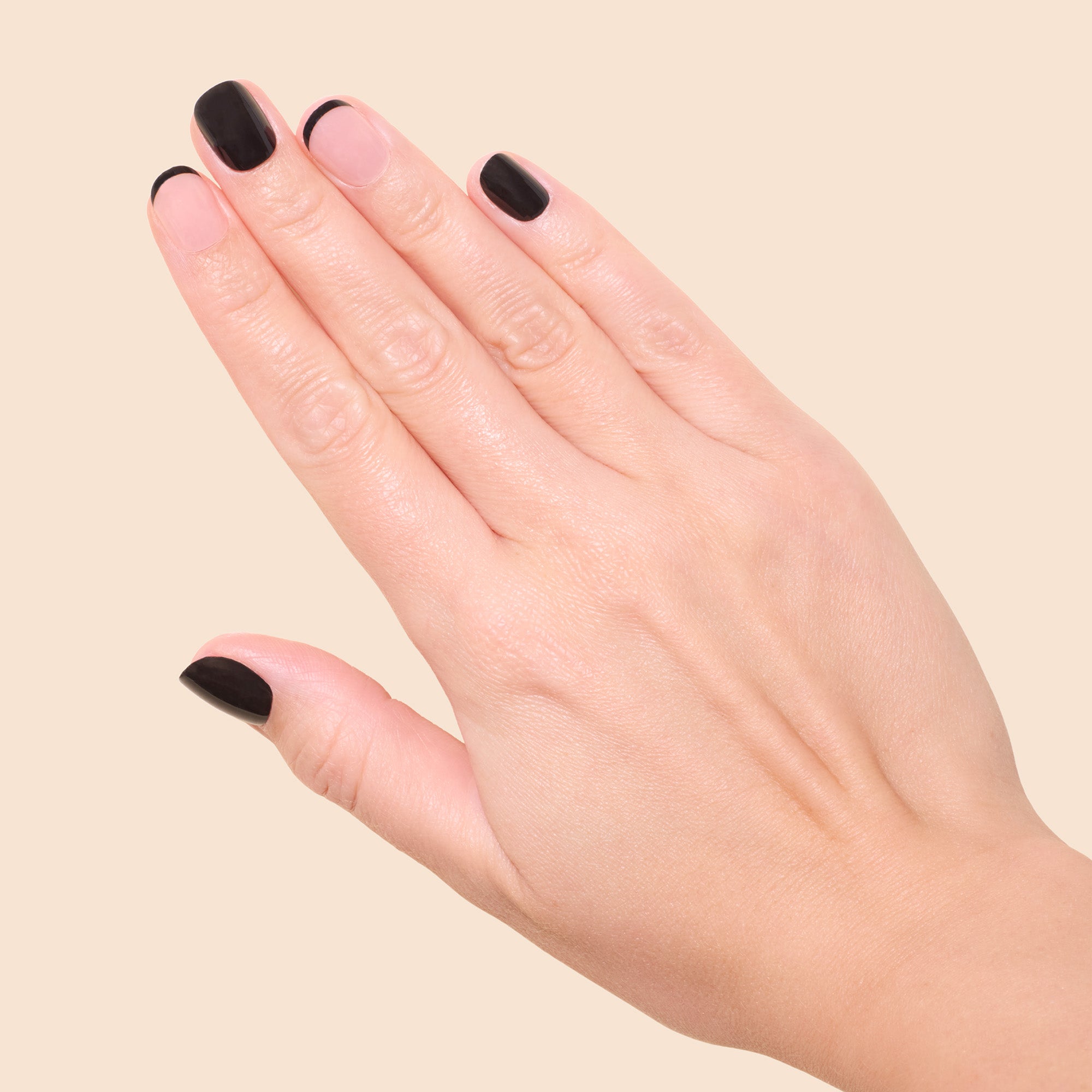 'Noir Chic' Soft Gel Press Ons | Short Square