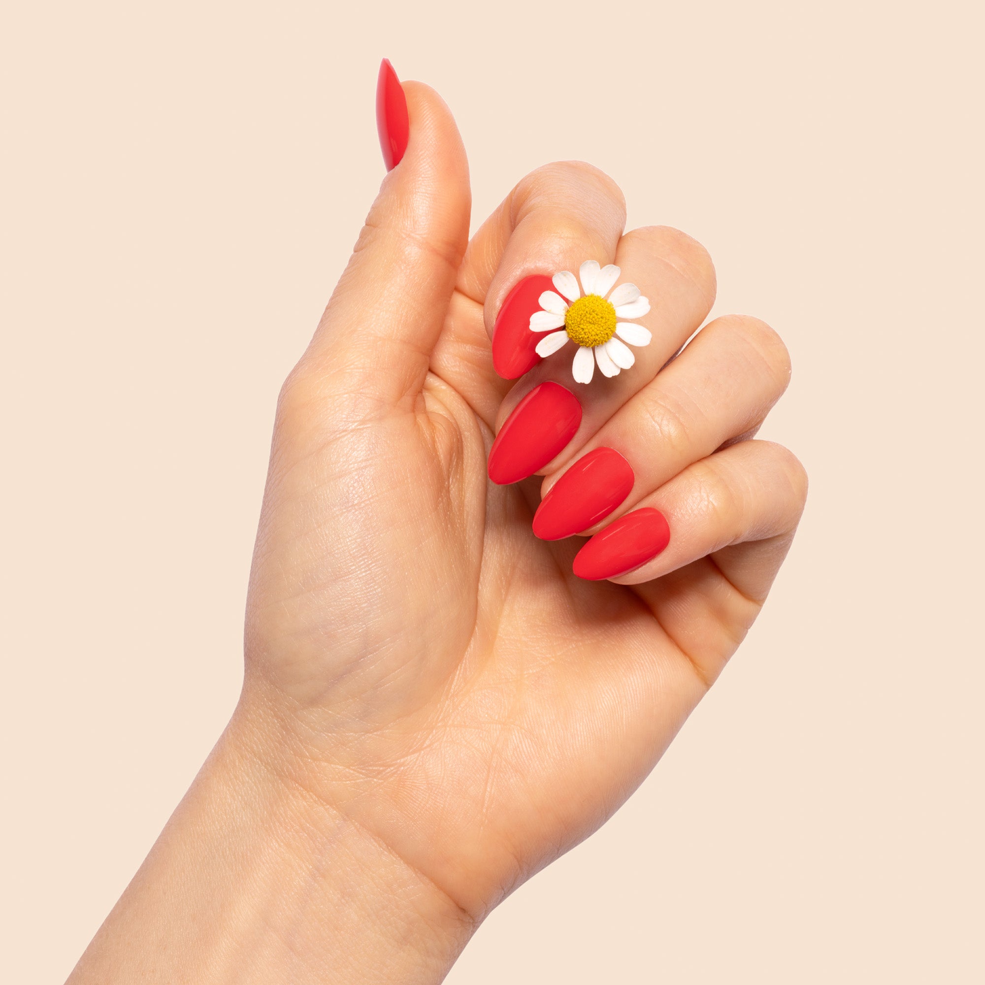 'Pure Summer' Soft Gel Press Ons | Short Almond