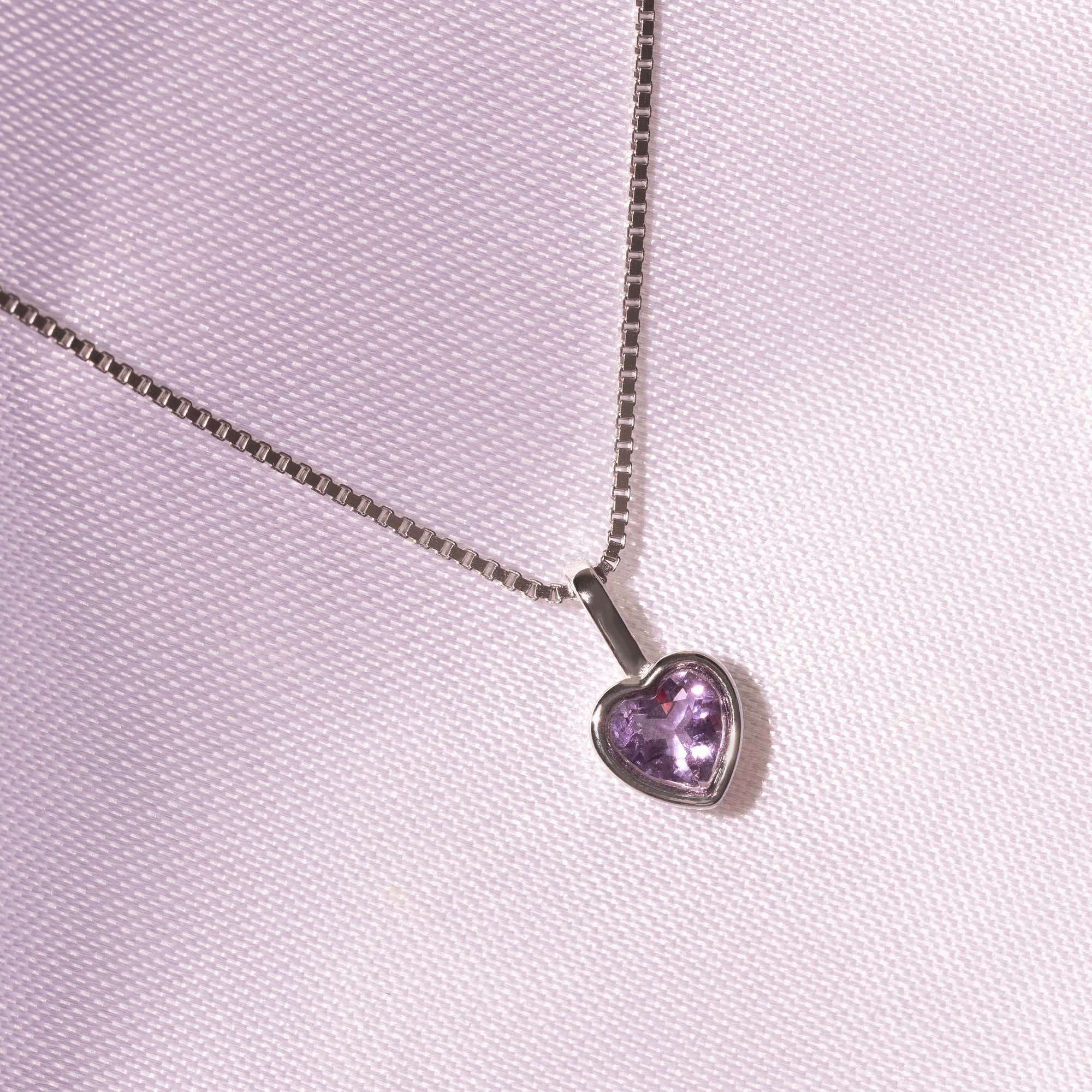 Geburtssteine Herz Silber | Charms / HAAR-ANKER