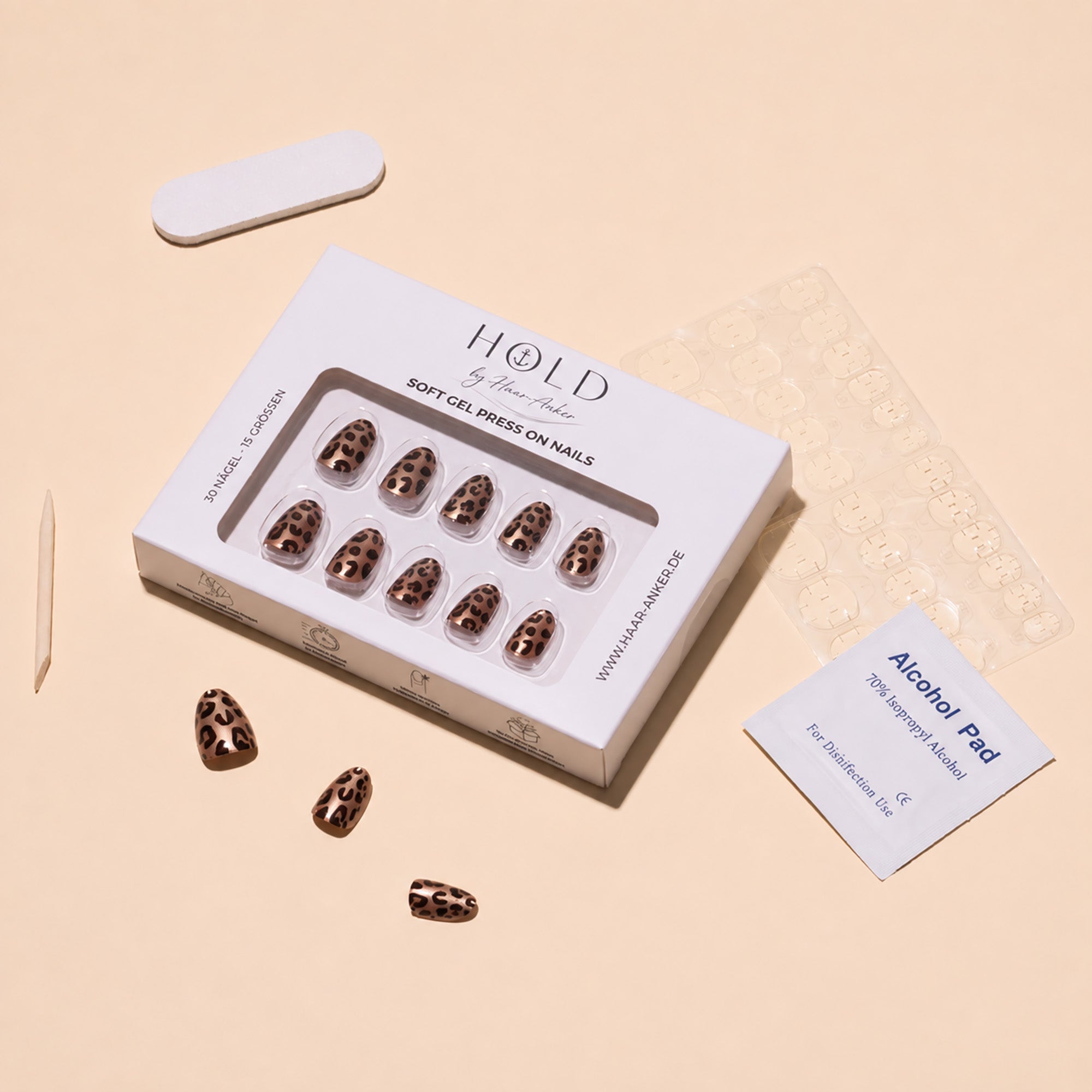 'Leo Round' Soft Gel Press Ons | Medium Round