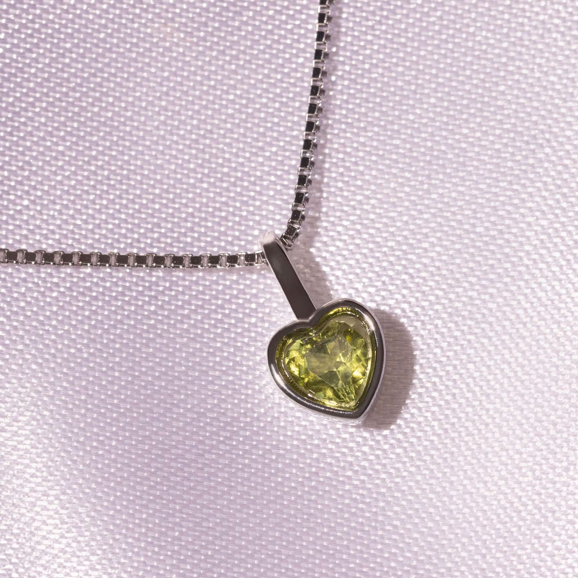 Geburtssteine Herz Silber | Charms / HAAR-ANKER