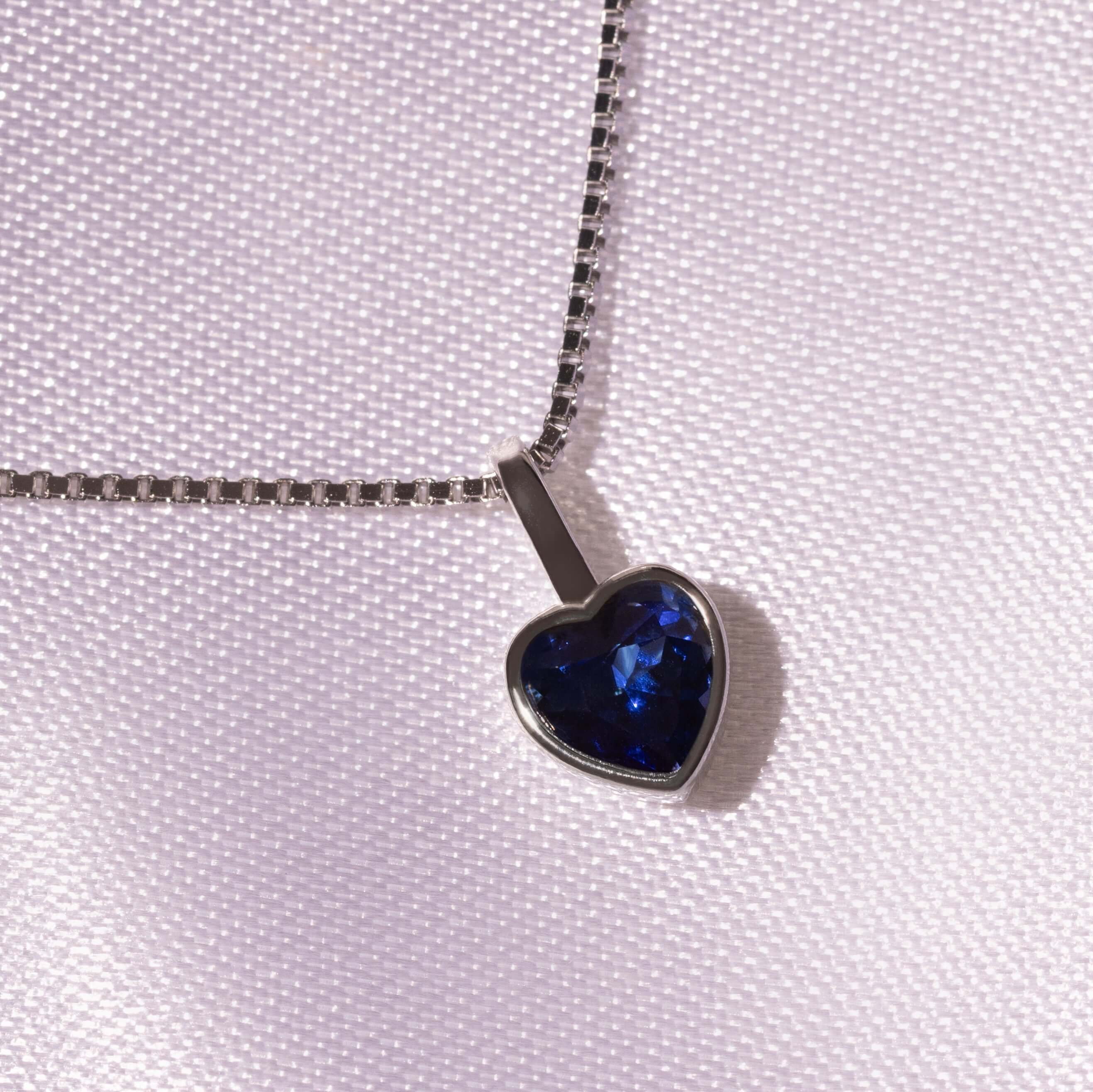 Geburtssteine Herz Silber | Charms / HAAR-ANKER