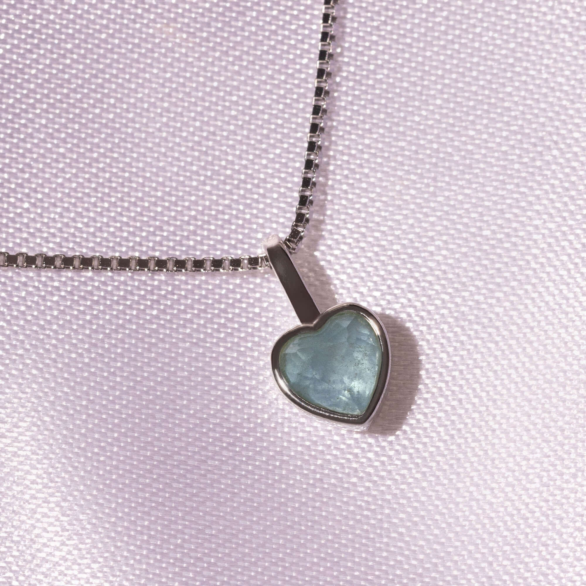 Geburtssteine Herz Silber | Charms / HAAR-ANKER