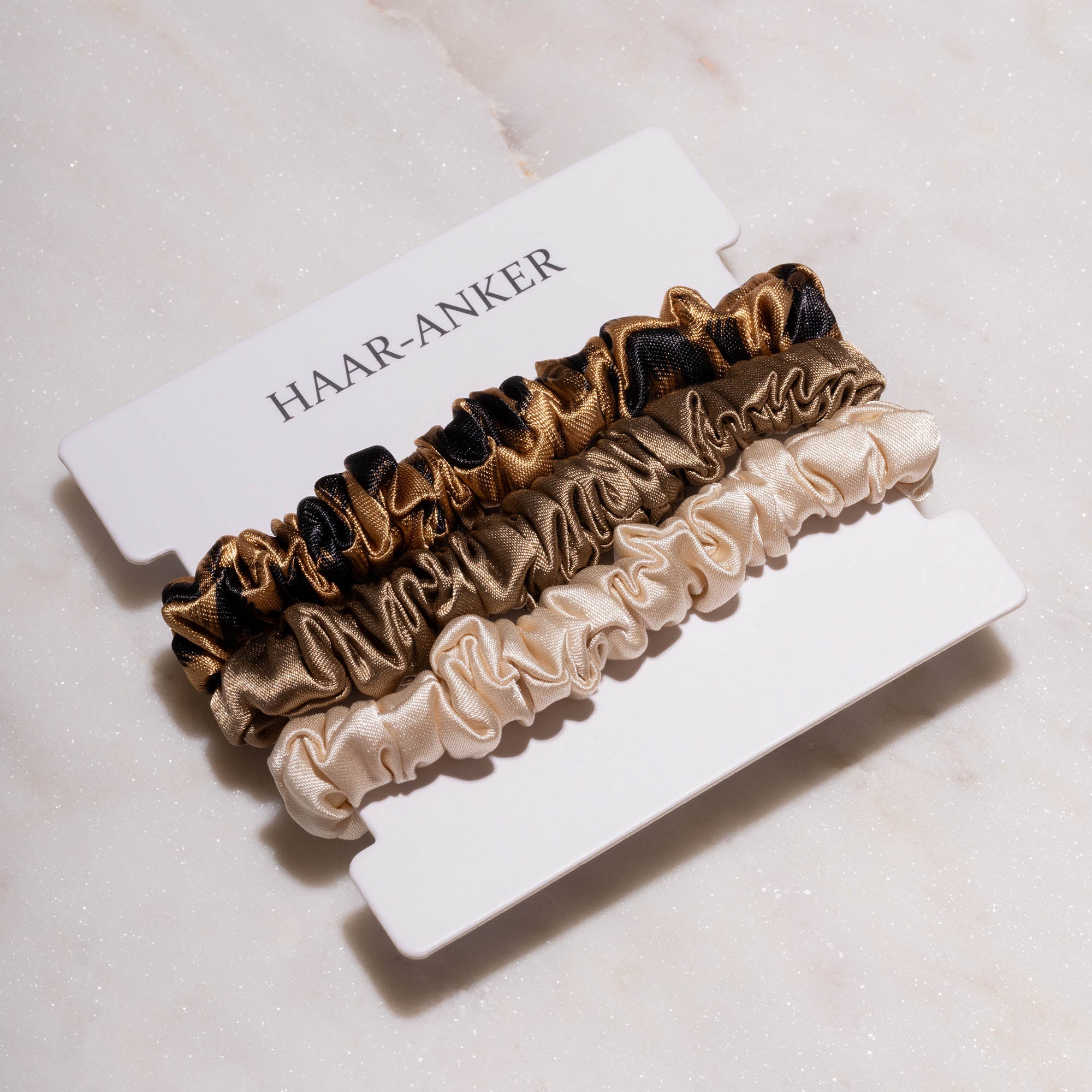 3er Set 'Leo-Champagner' | Scrunchie-Minis