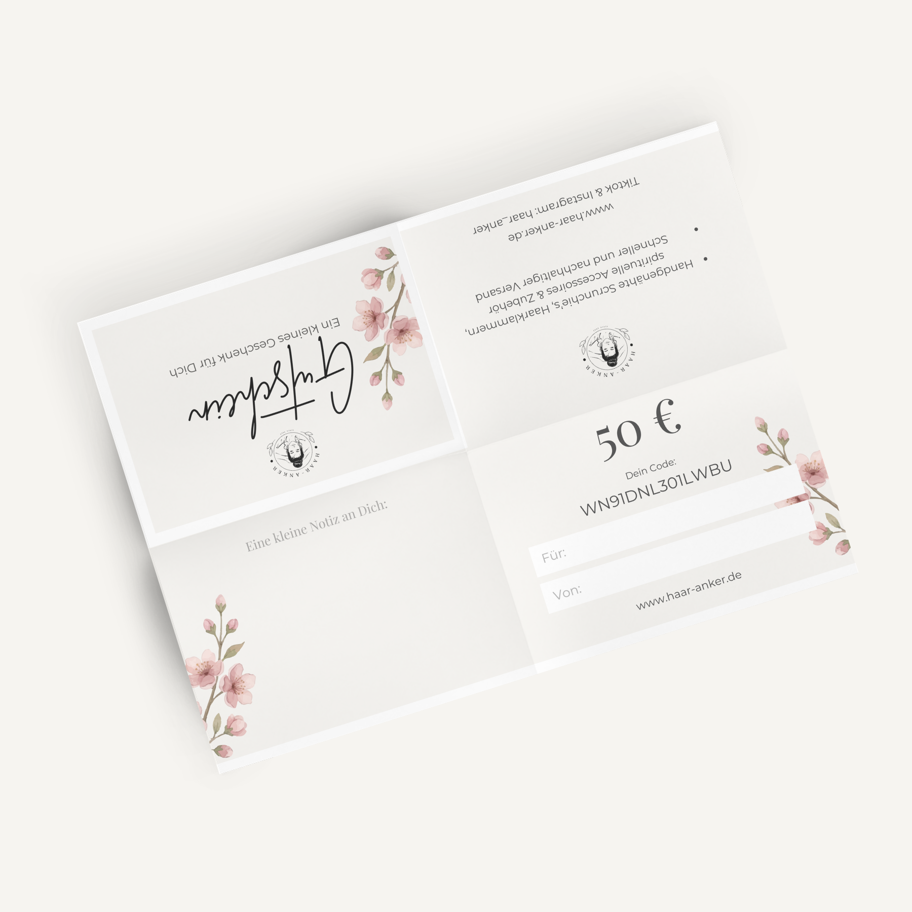 Geschenkgutschein 'Flower'🌷