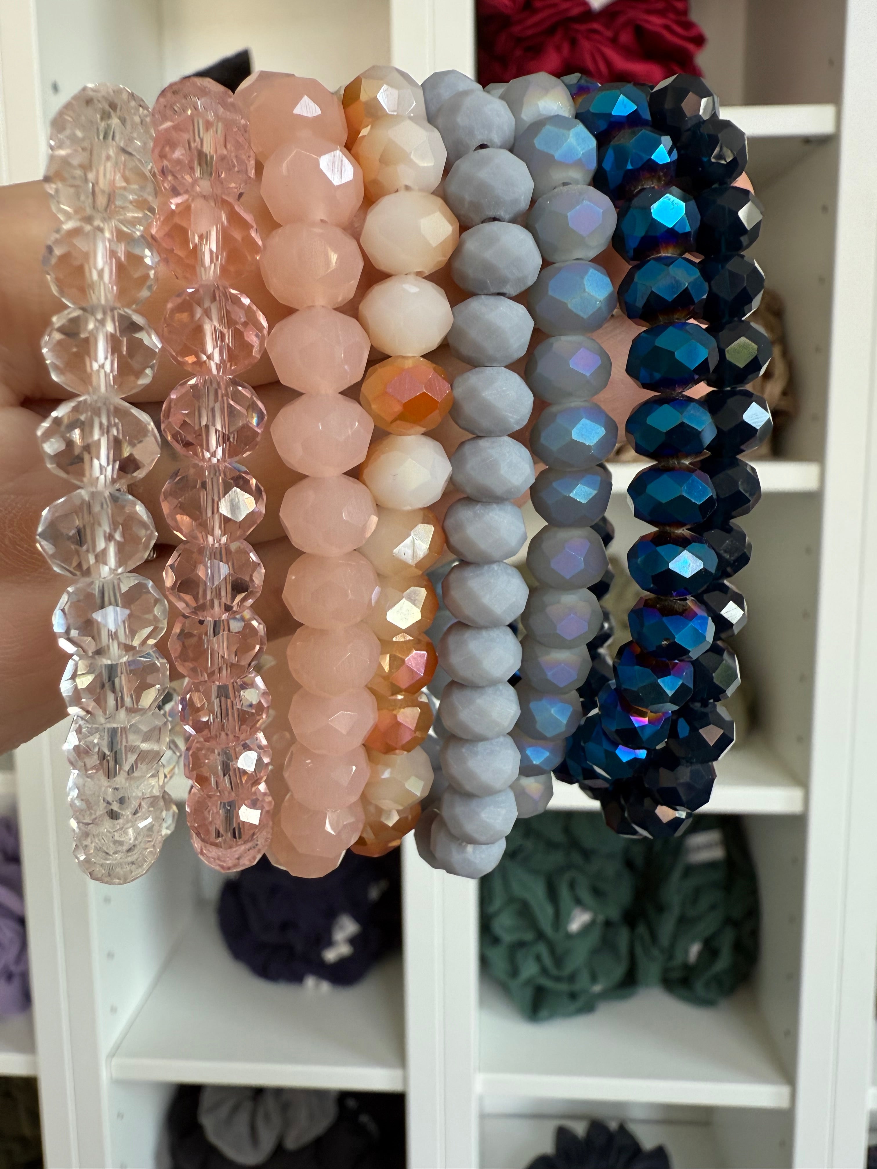 Armband Glas facettiert | Armband