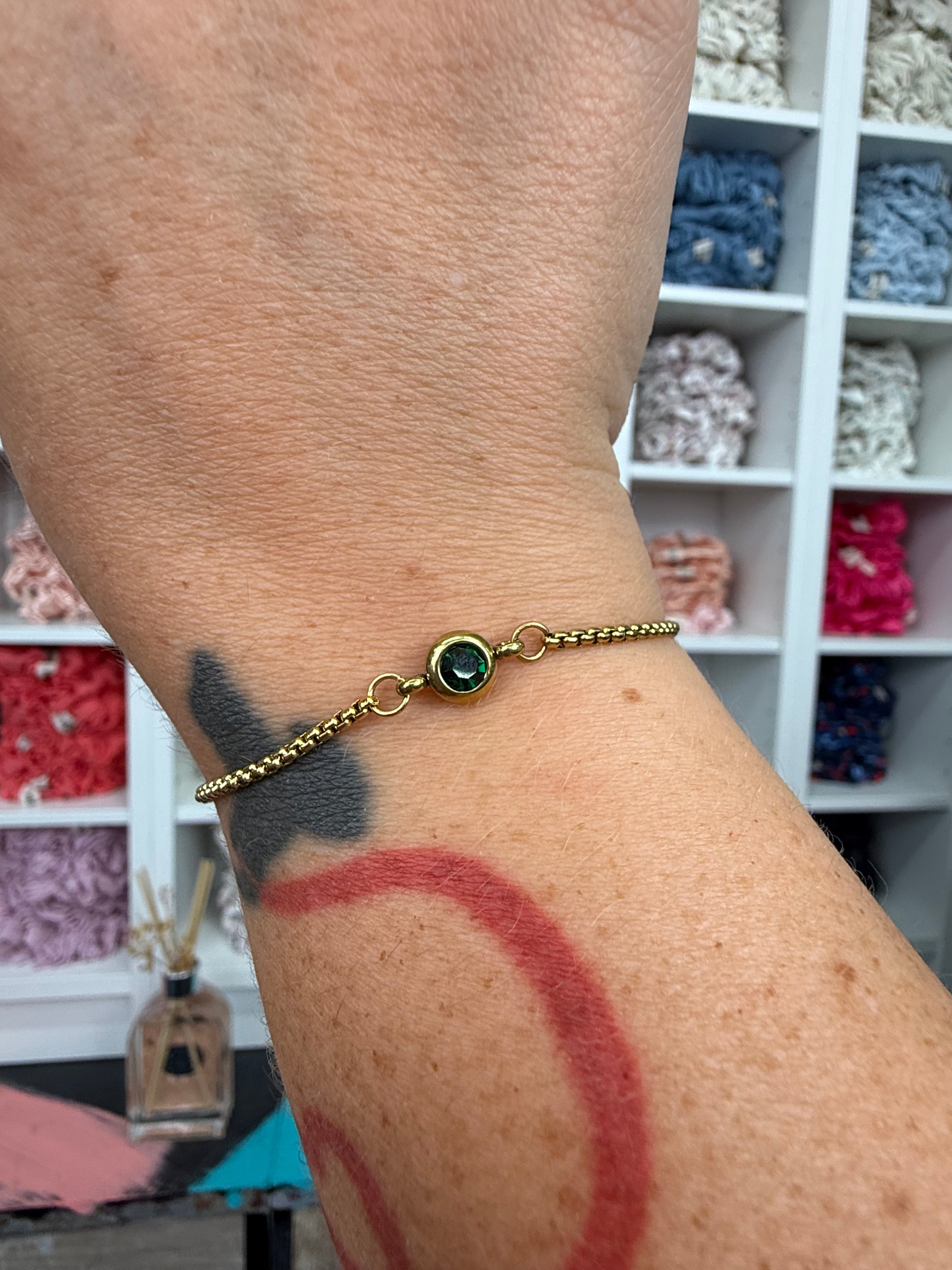 Armband mit Geburtsstein Gold | Armband