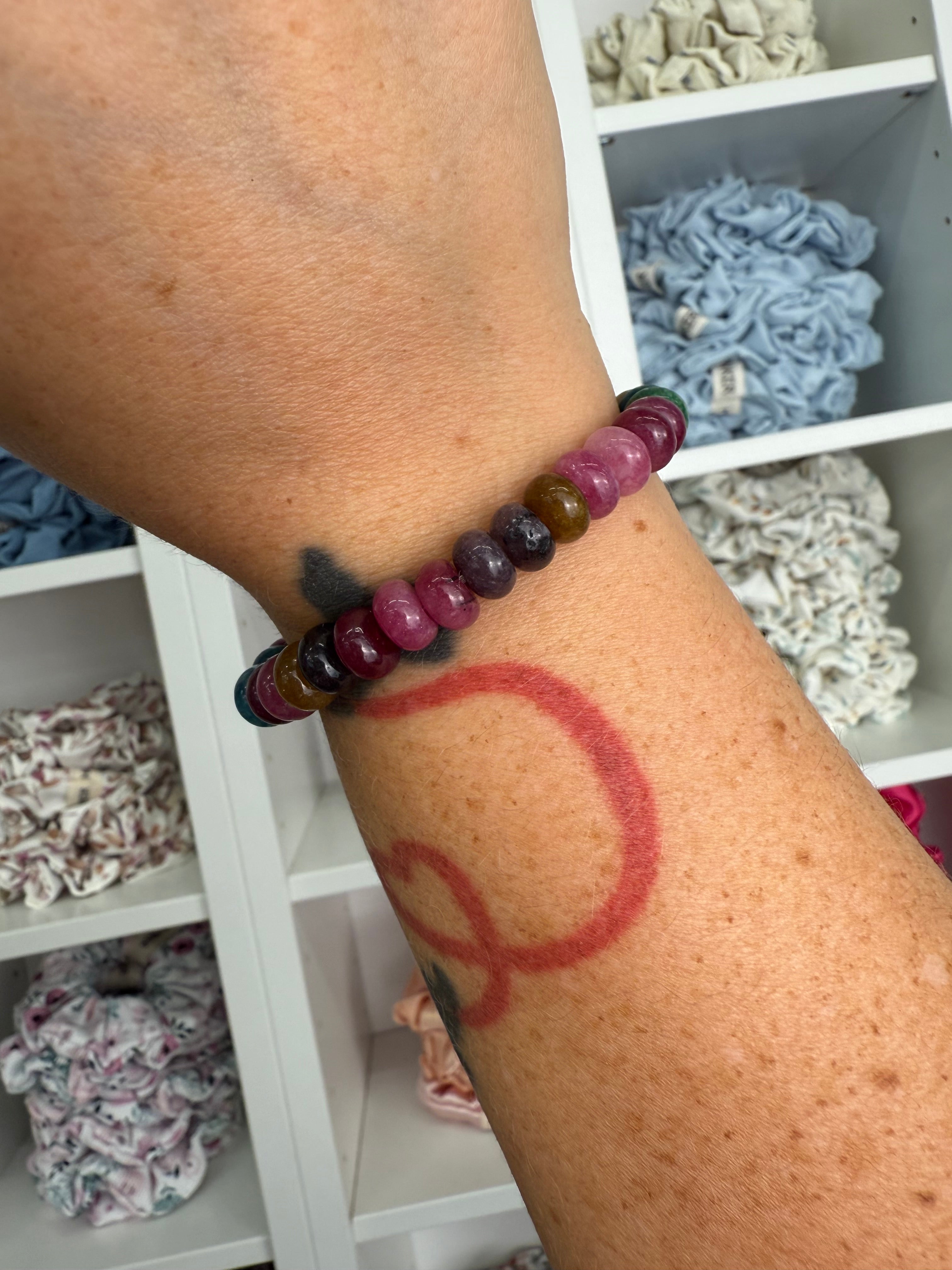 Bergkristall (gefärbt) | Armband