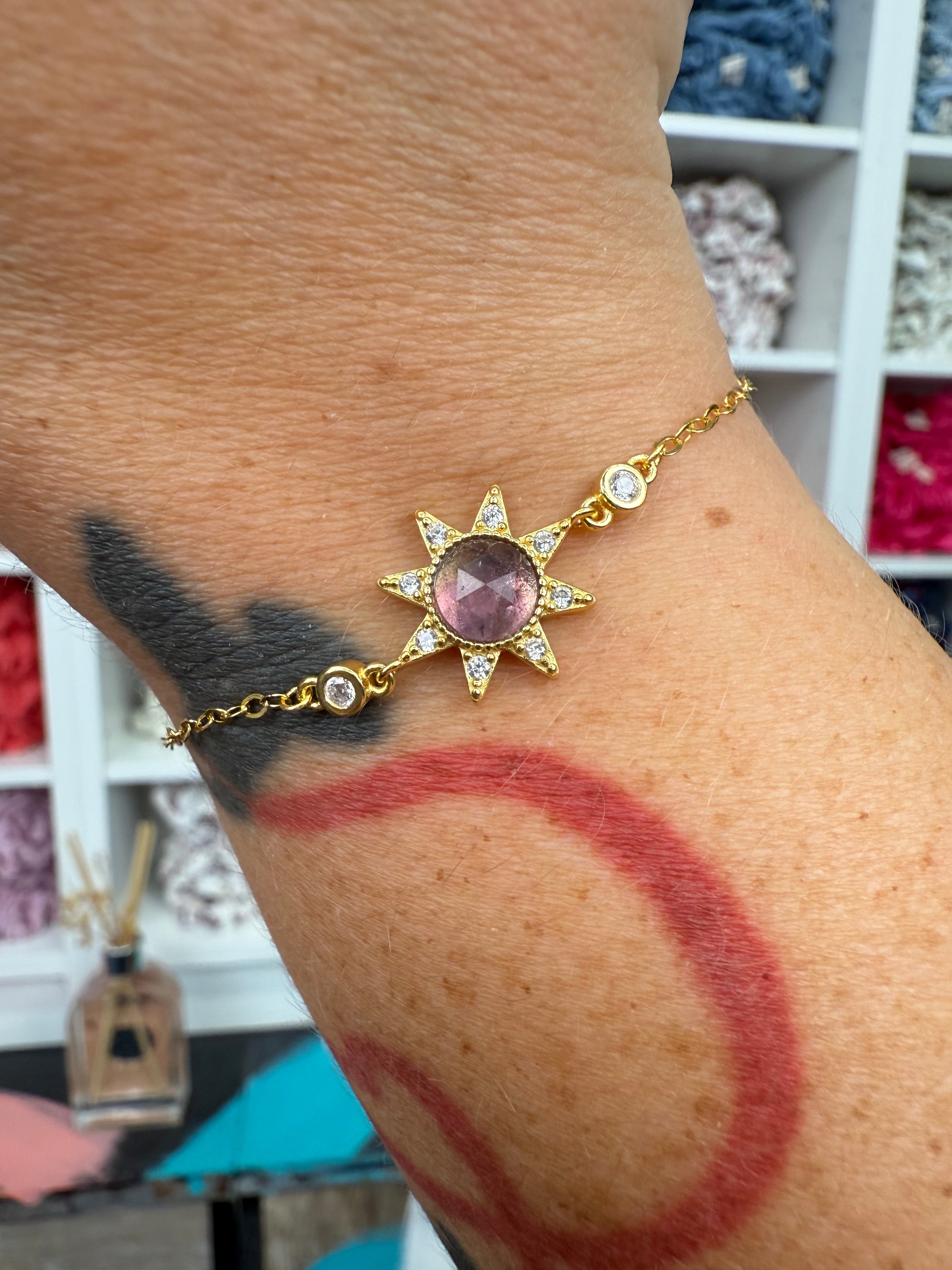 Amethyst Gold | Sonnen-Armband