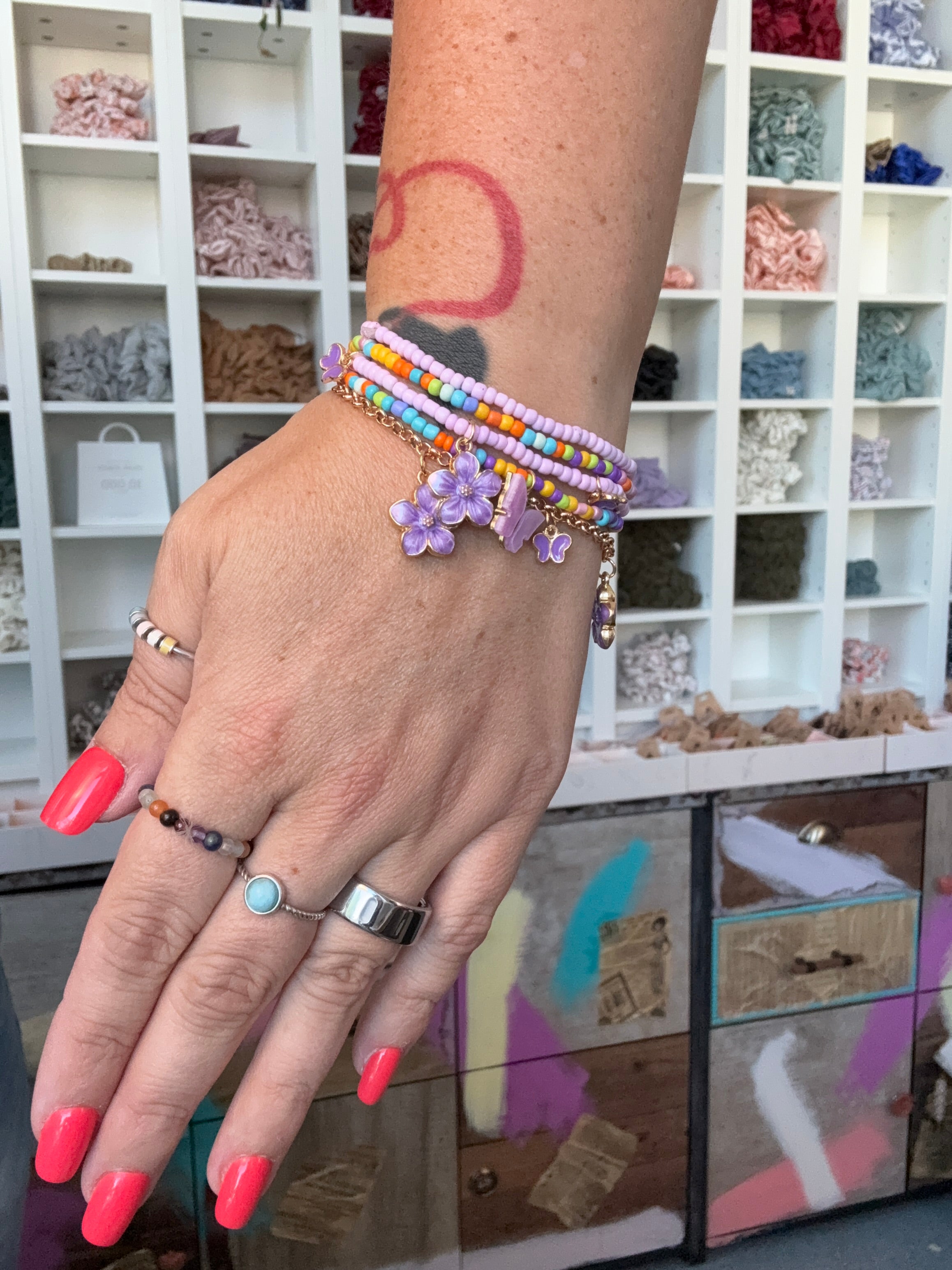 5er Set Schmetterling | Armband