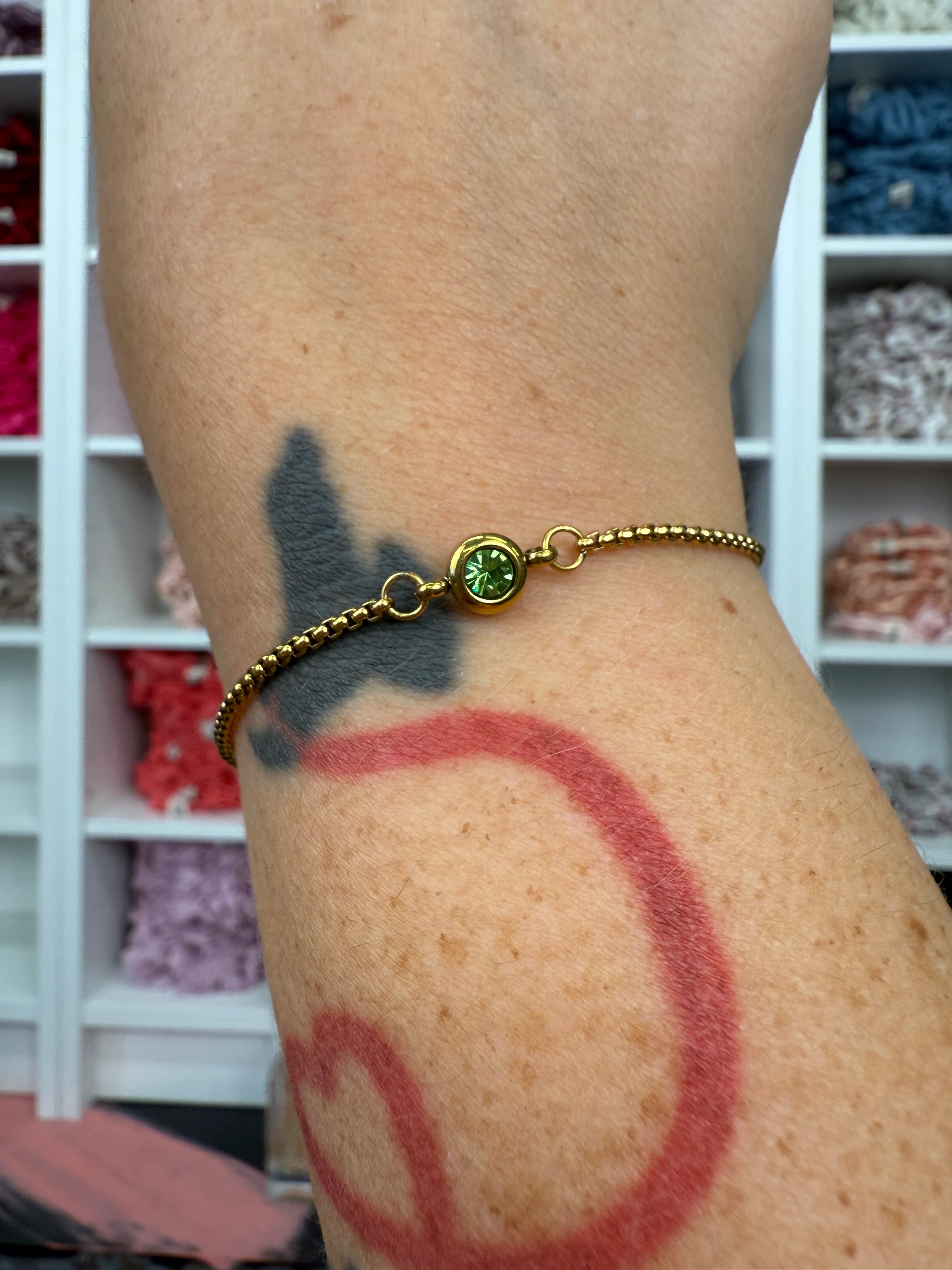 Armband mit Geburtsstein Gold | Armband