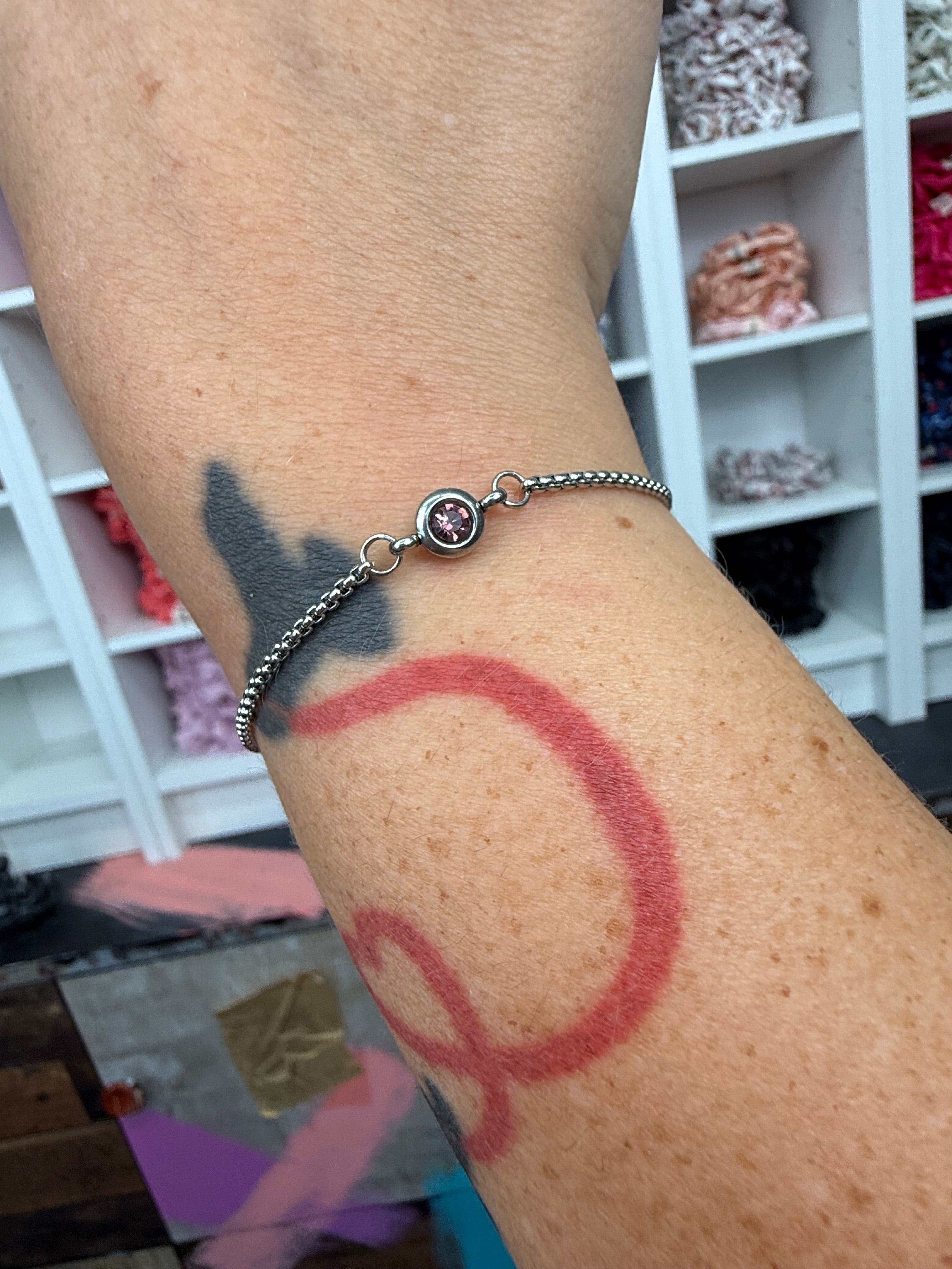 Armband mit Geburtsstein Silber | Armband