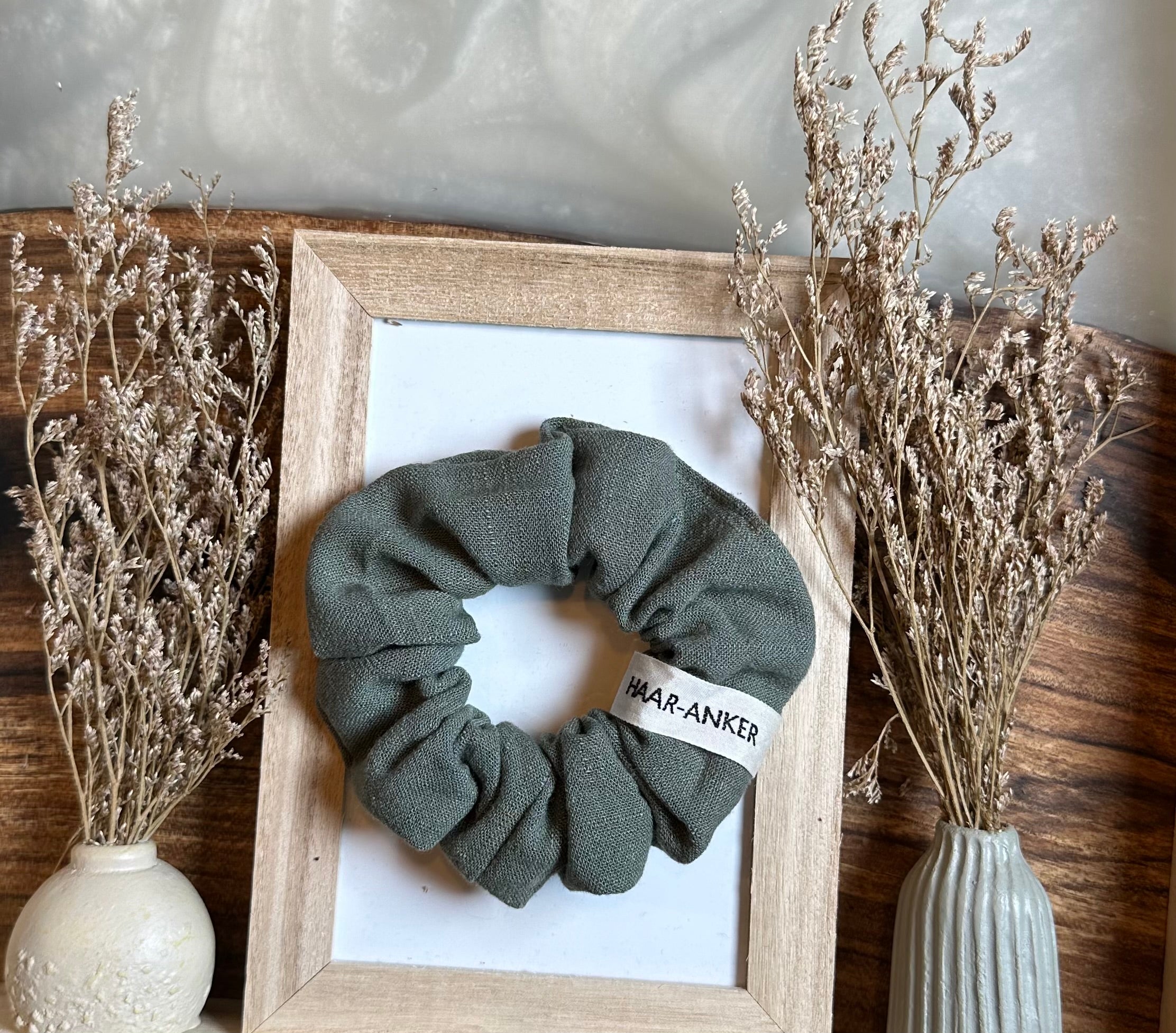 Viskose-Leinen | Scrunchie // HAAR-ANKER