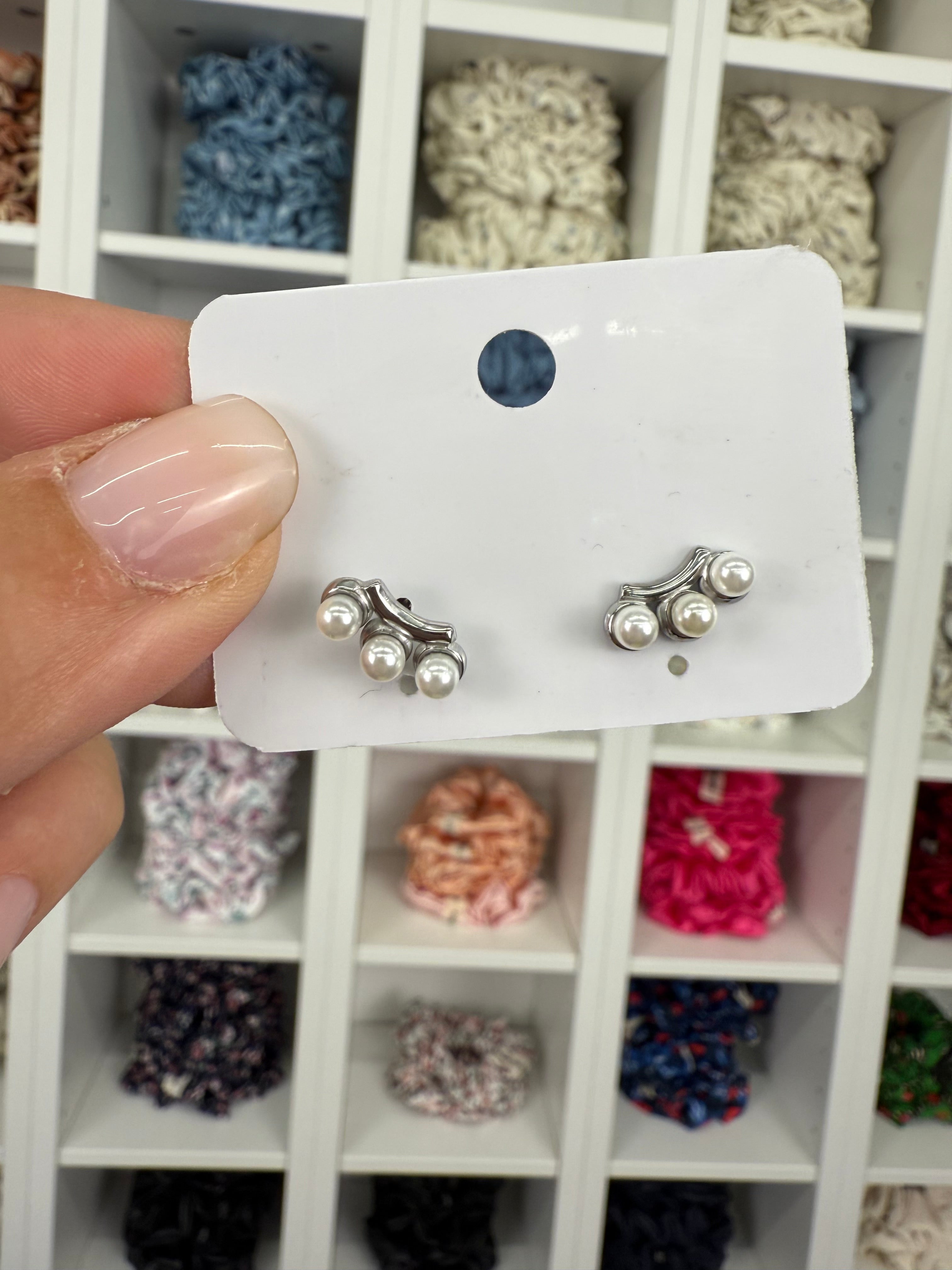 Perlenstecker Silber | Ohrringe