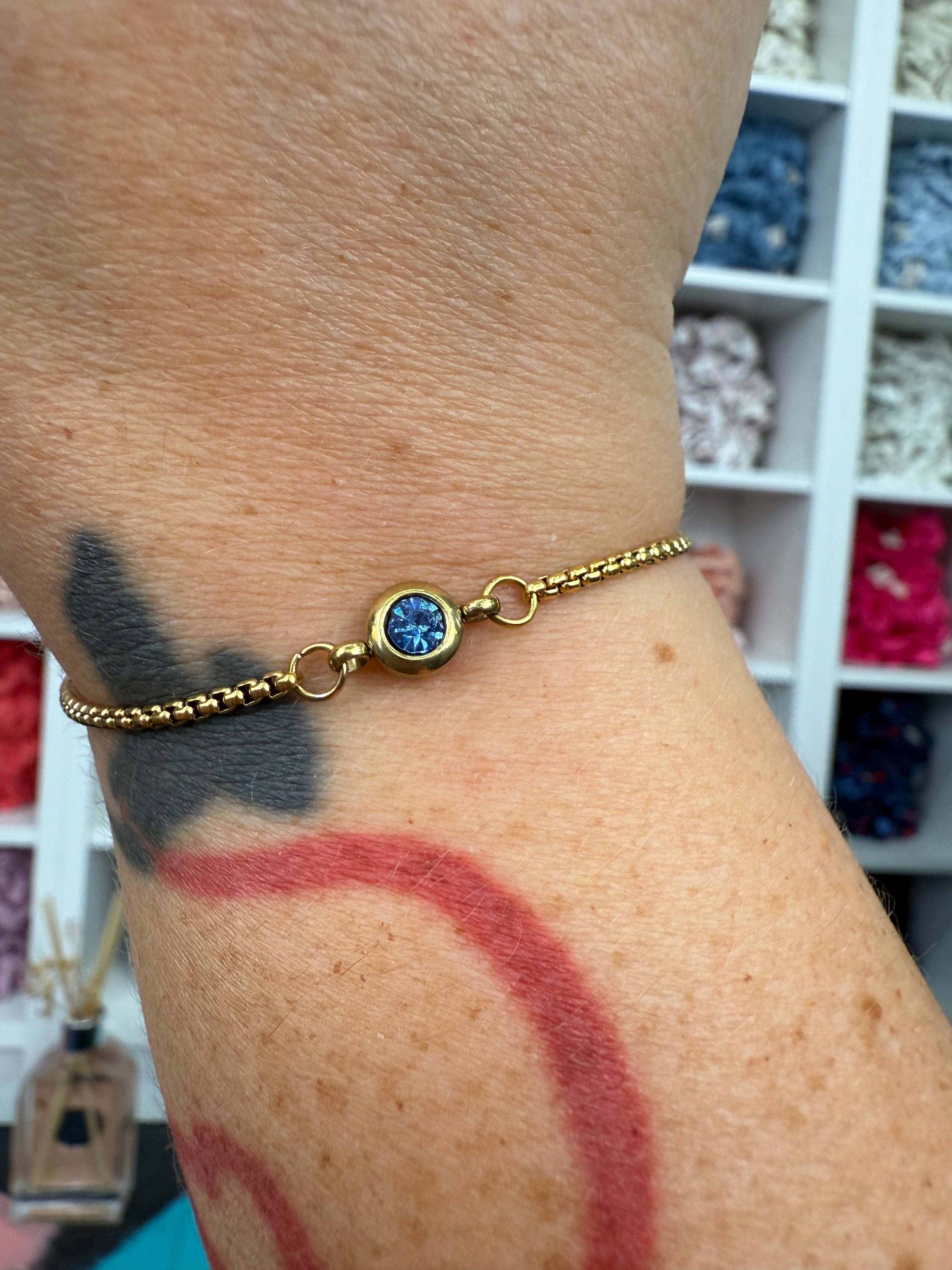 Armband mit Geburtsstein Gold | Armband