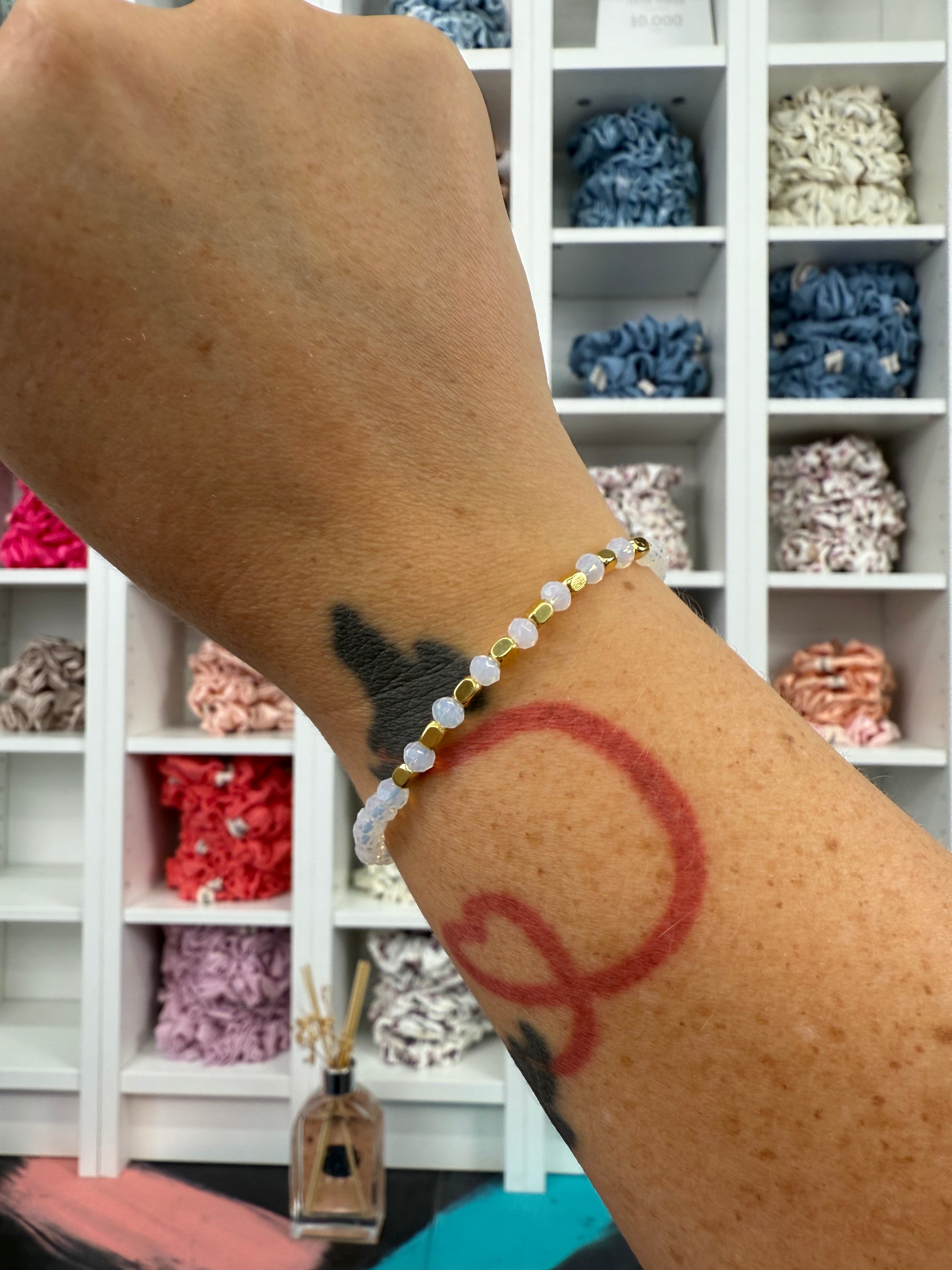 Facettierte Armbänder verschied. Farben | Armband
