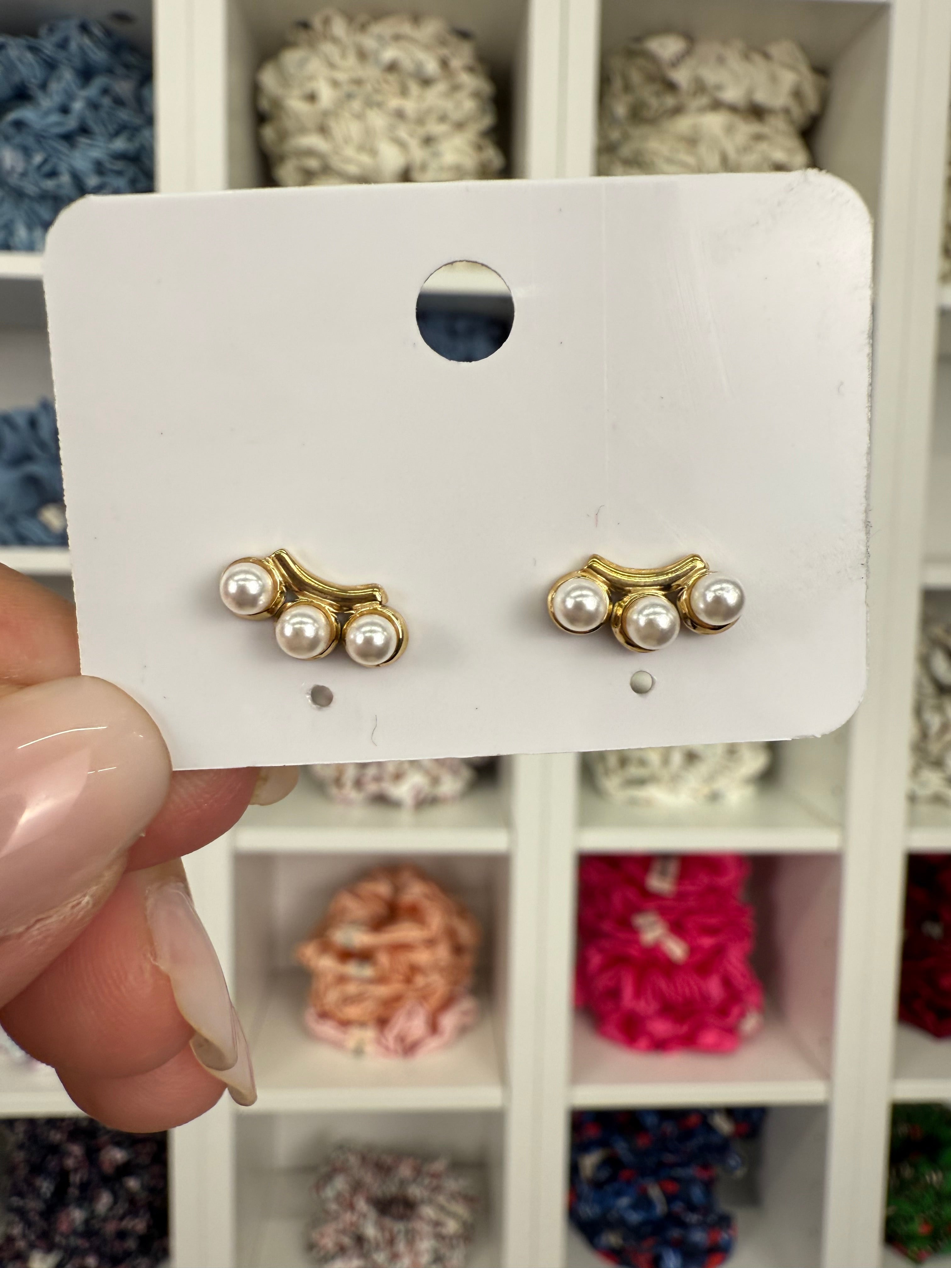 Perlenstecker Gold | Ohrringe