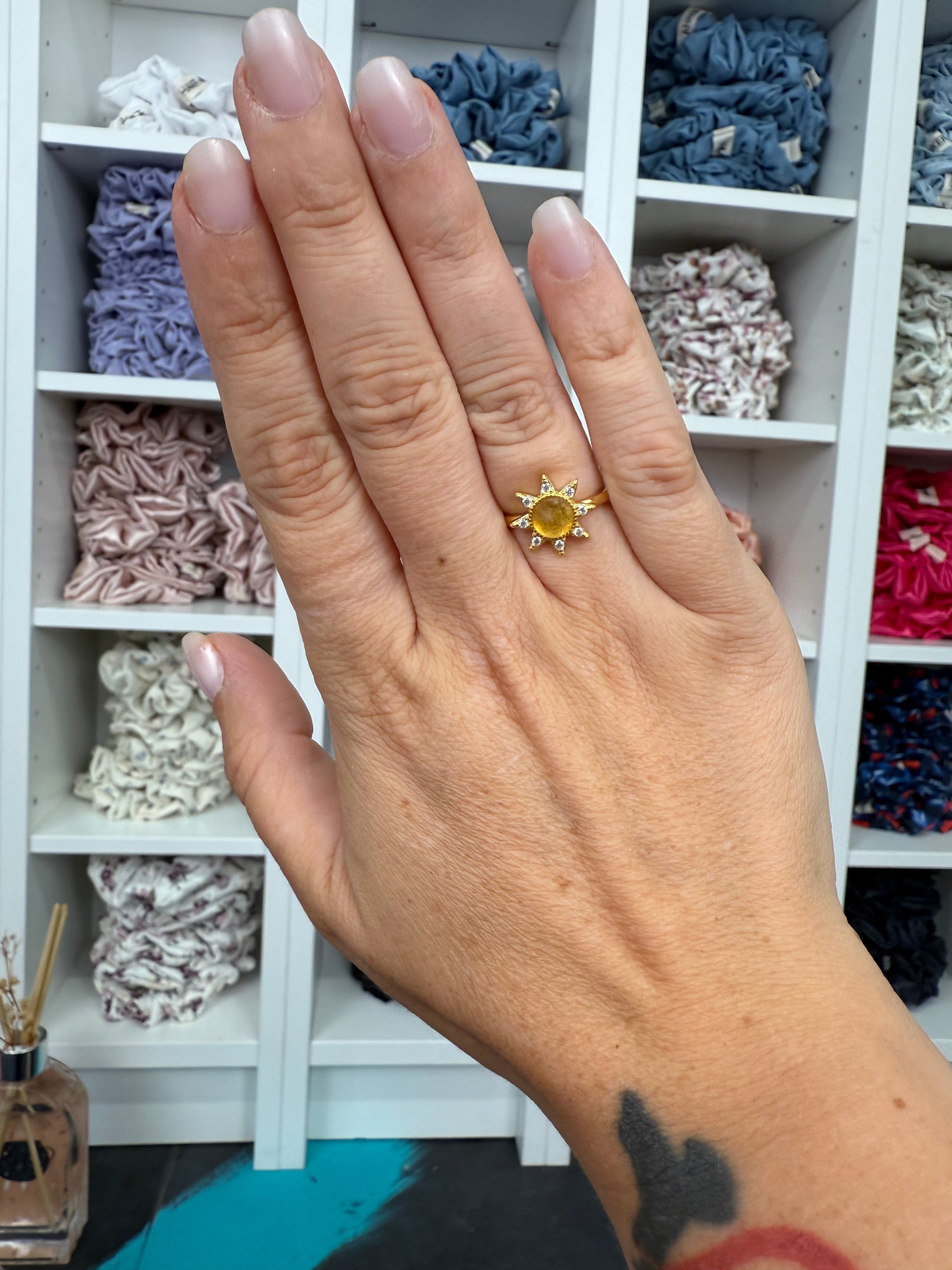 Citrin Gold | Sonnen-Ring
