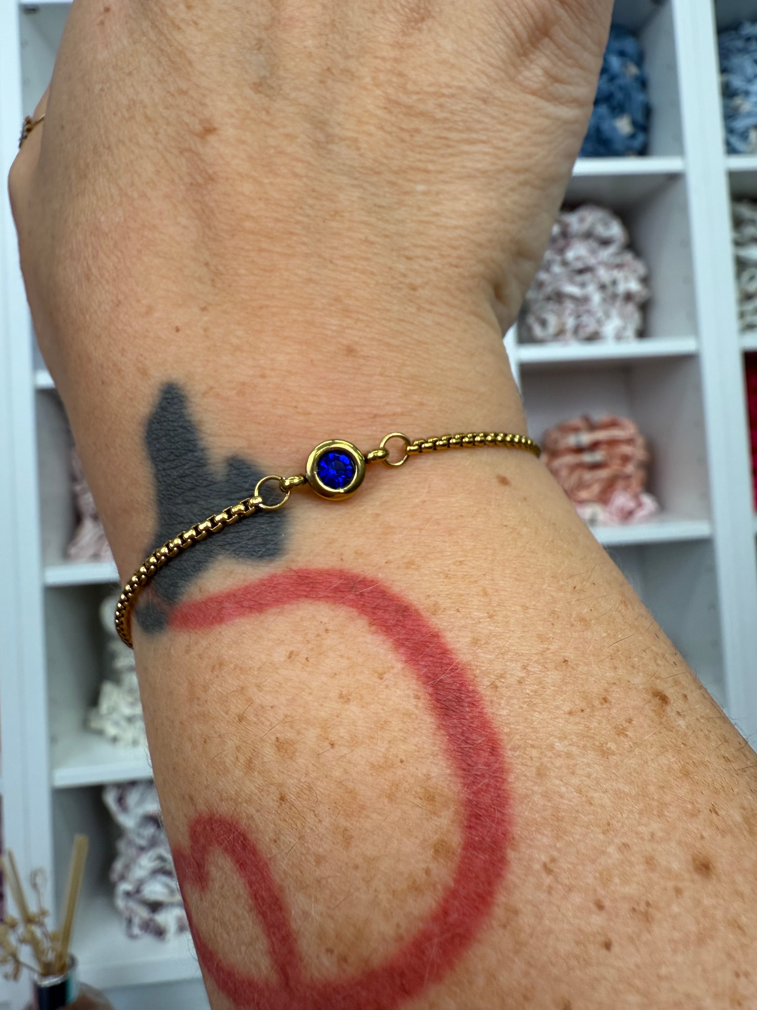 Armband mit Geburtsstein Gold | Armband