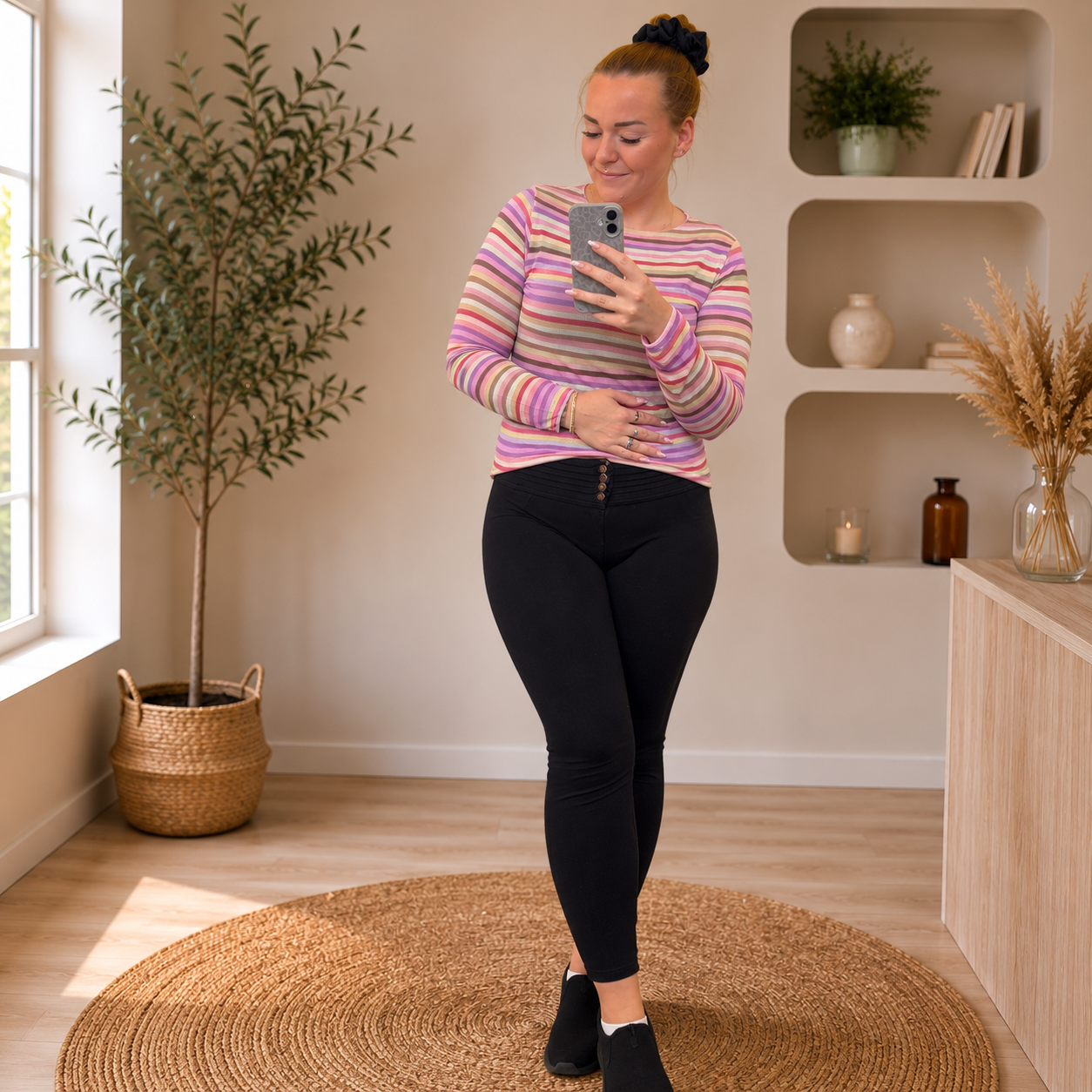 Stripes Kaschmir Langarmshirt | Shirt