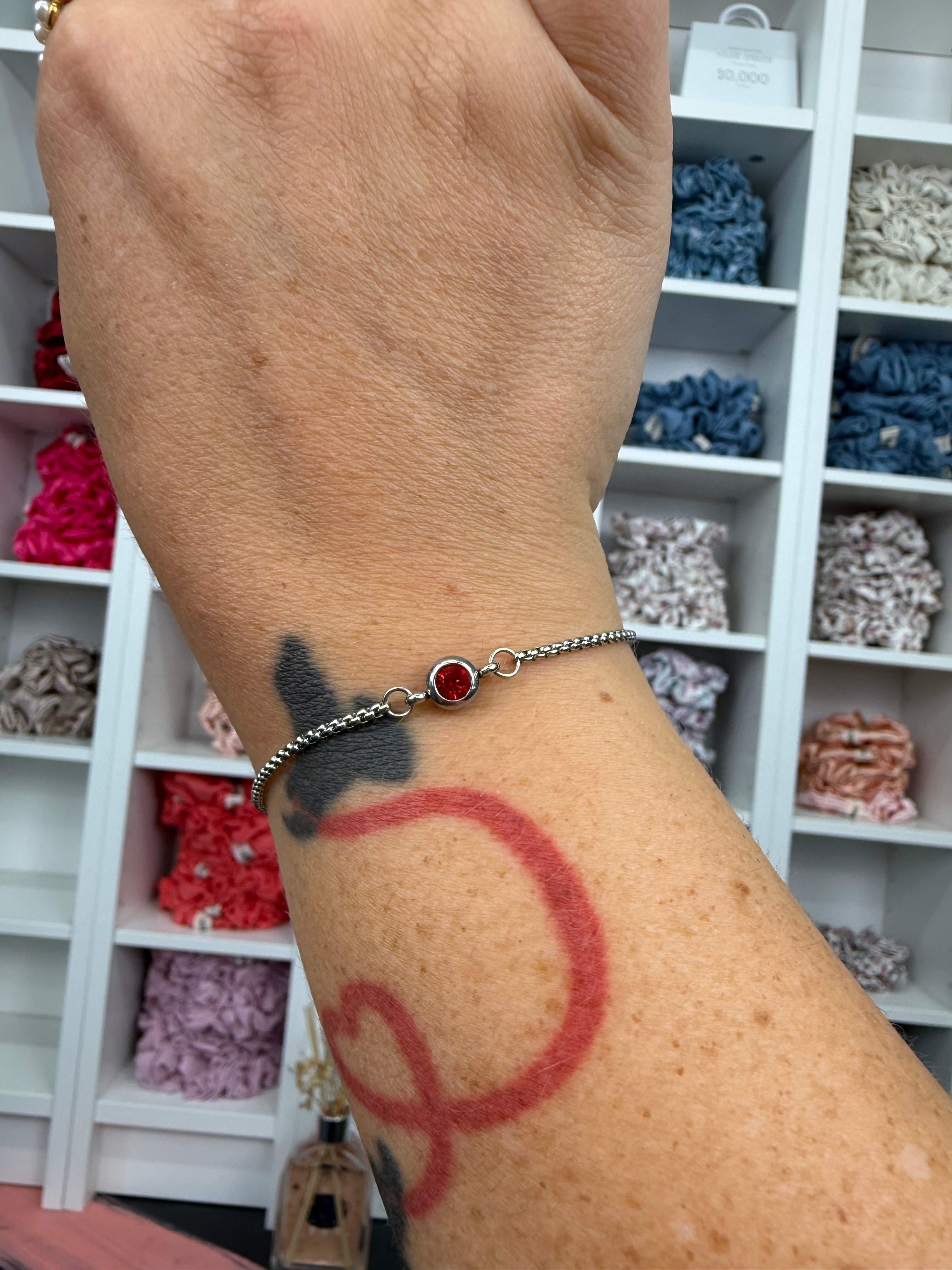 Armband mit Geburtsstein Silber | Armband