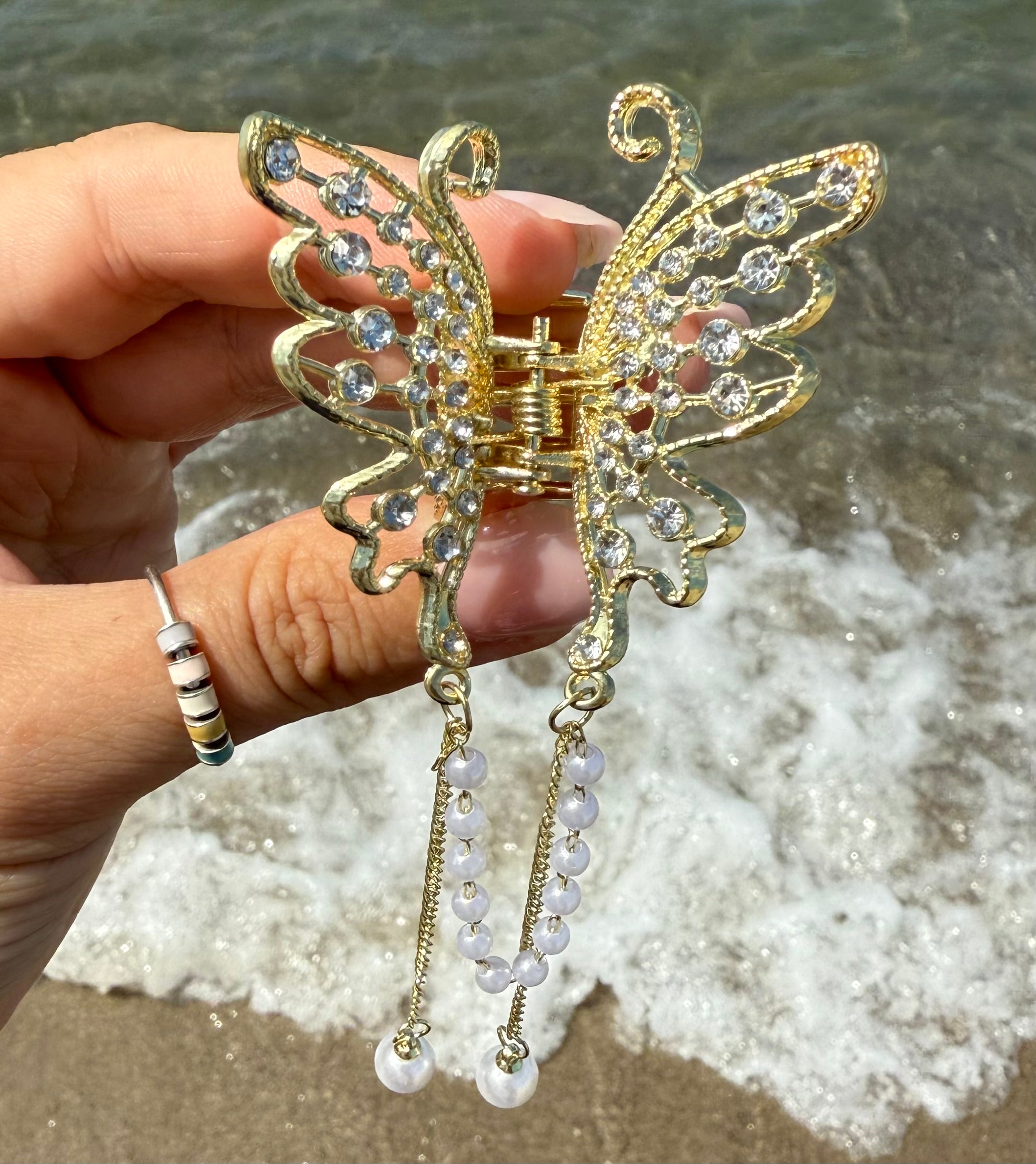 Schmetterling Kette | Metallhaarklammer
