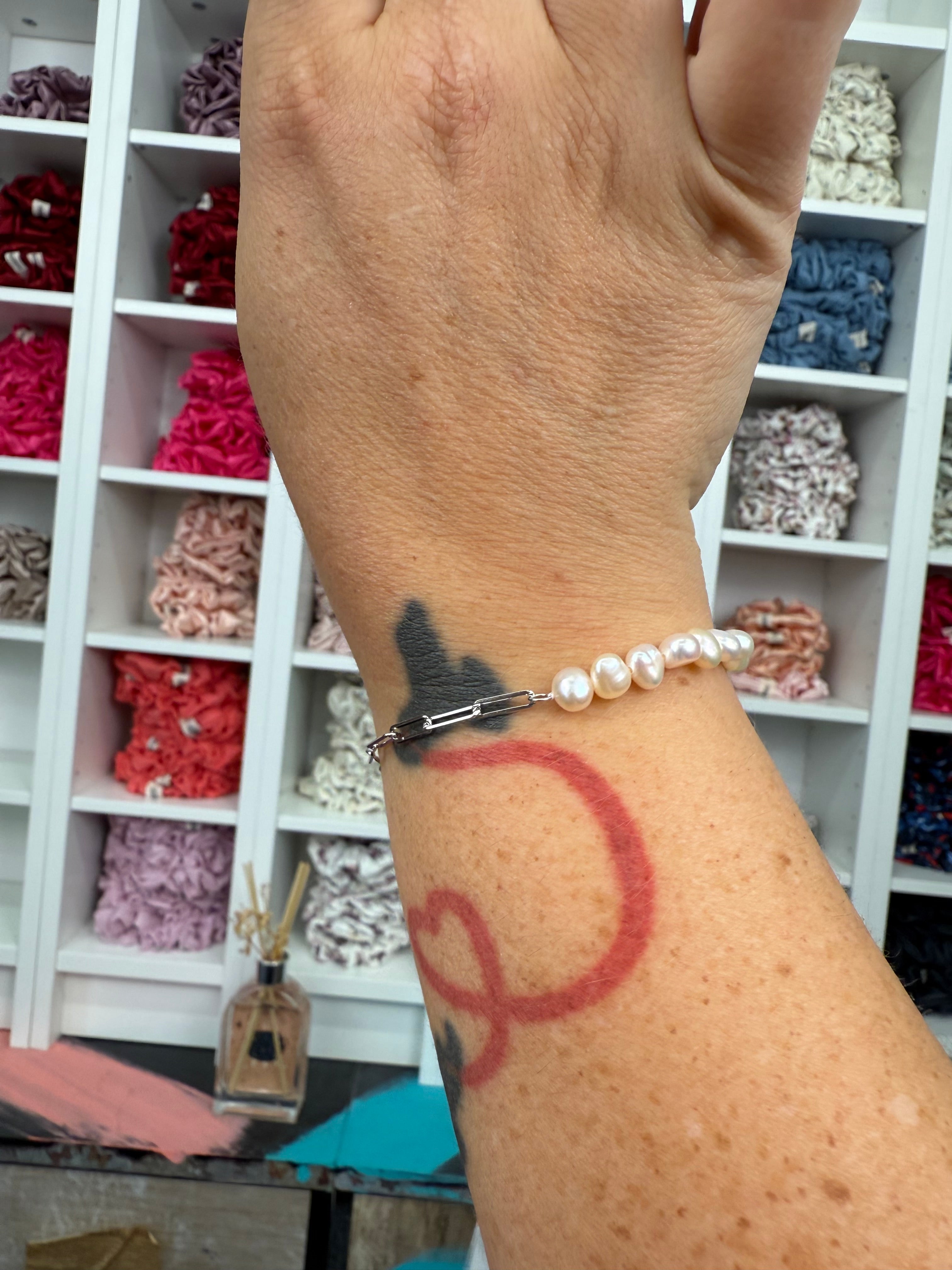 Süsswasserperlenarmband 50/50 | Armband