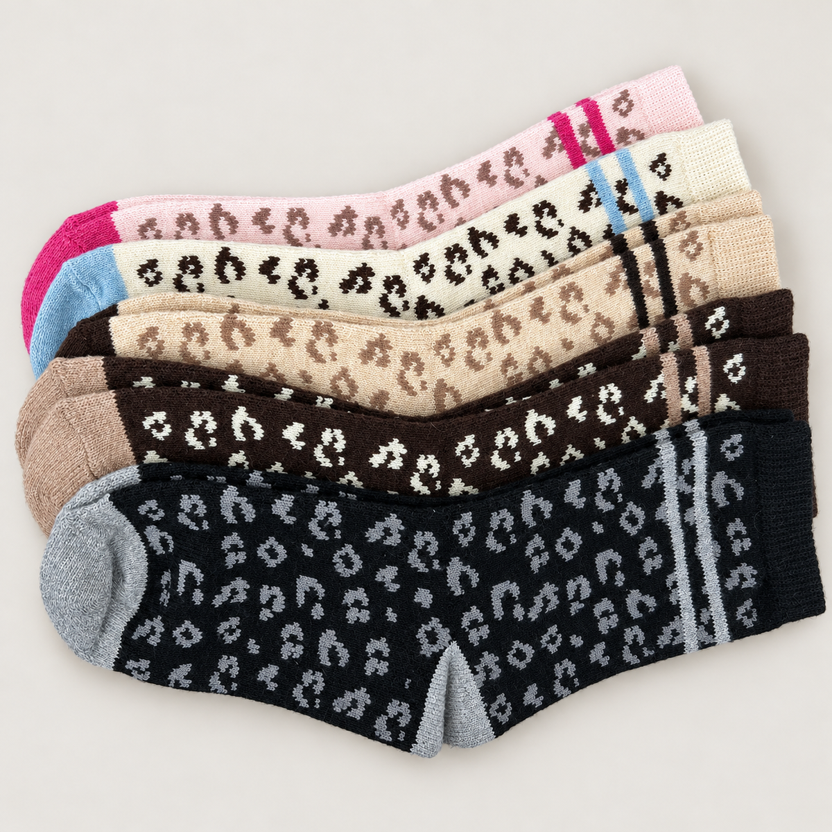 Leo-Socken Lang mit Doppelstreifen | Socken